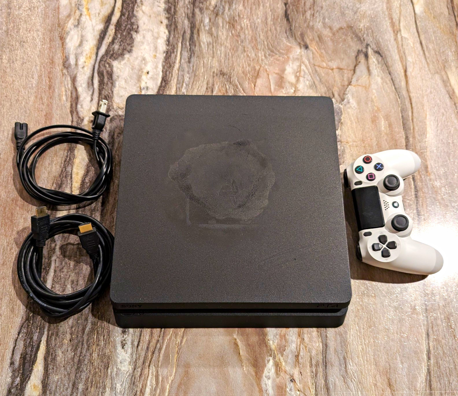 Sony PlayStation 4 Slim 1TB w/ Cotroller & Cables