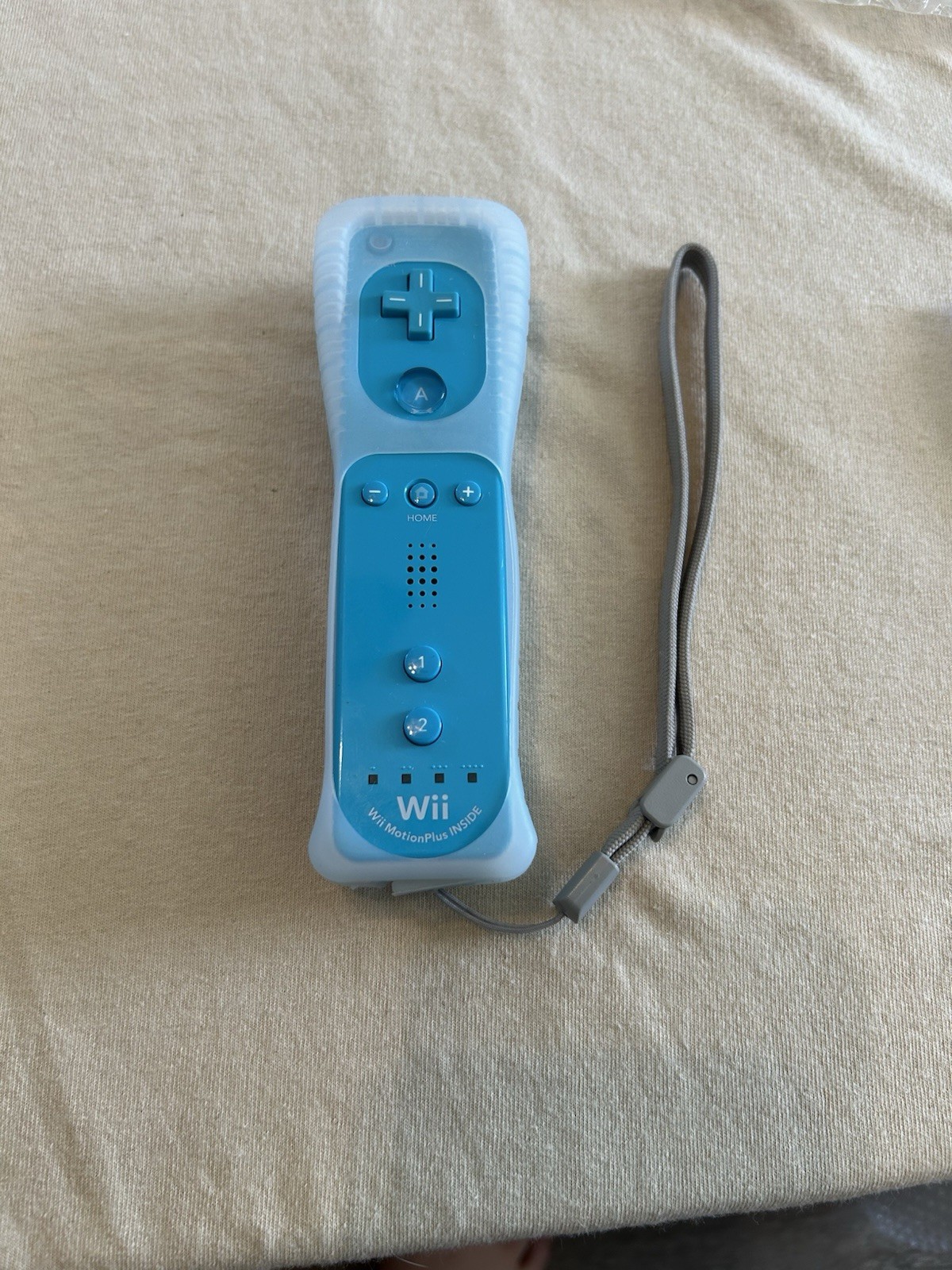 MotionPlus Blue Wireless w/ Wrist Strap & Silicone Sleeve *CLEANED* *TESTED*