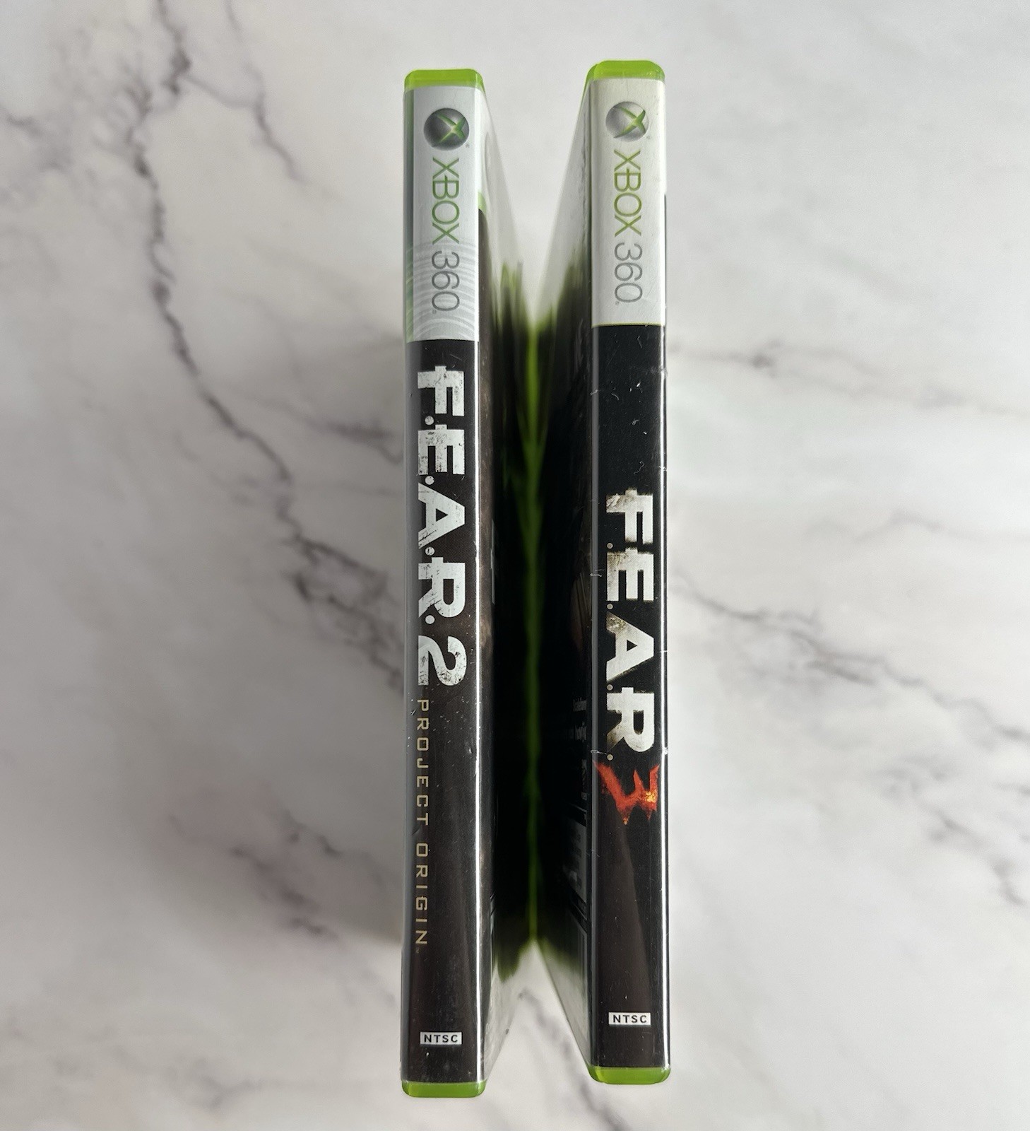 XBOX 360 Fear 2 + Fear 3 Video Games Horror CIB Complete Lot Of 2 Games Working