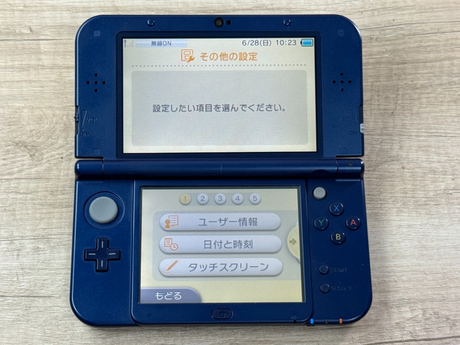 RANK A Nintendo New 3DS XL Metallic Blue Console Tested Japan ver D4228
