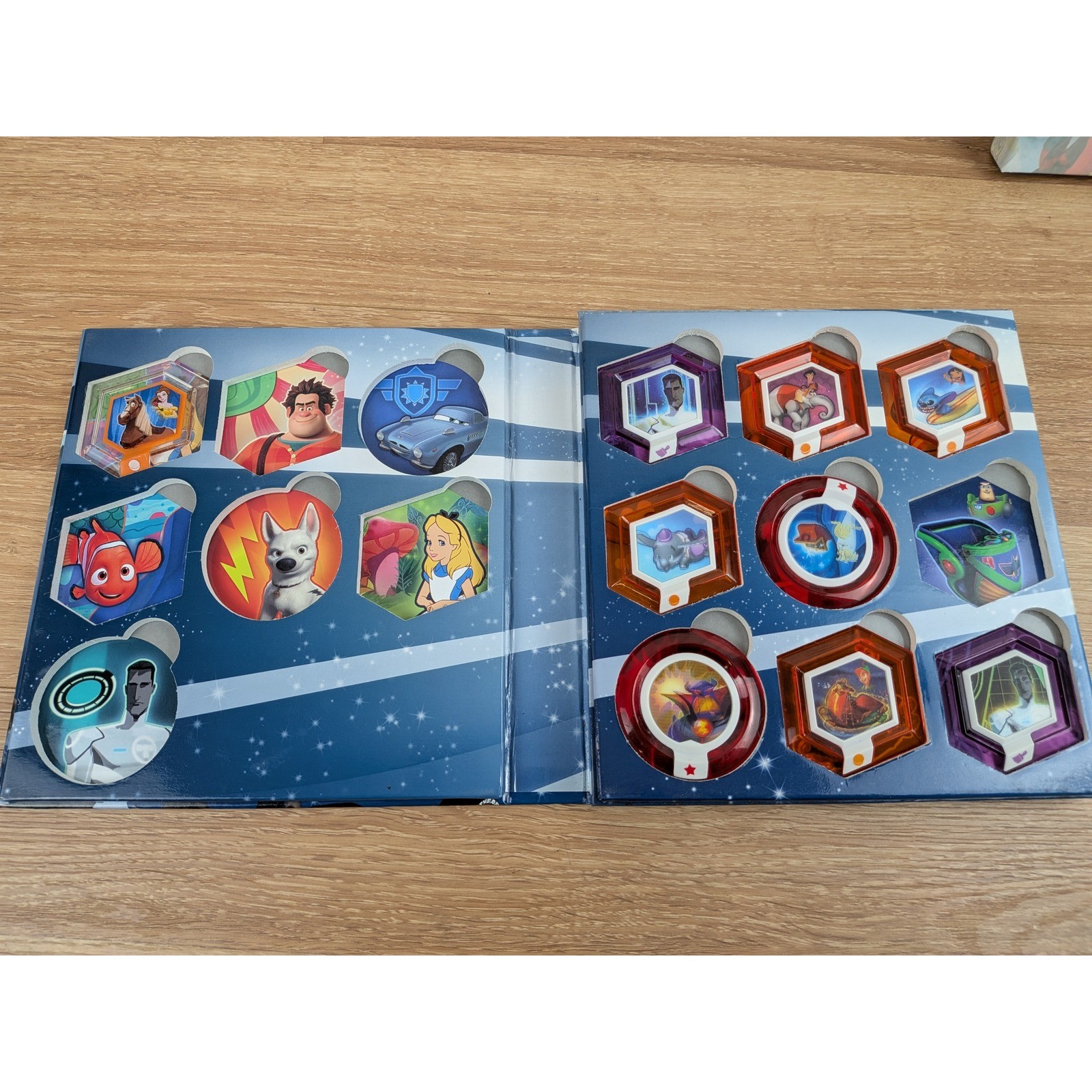 Disney Infinity Power Disc Albums Incomplete & GameStop Game Guide Bundle
