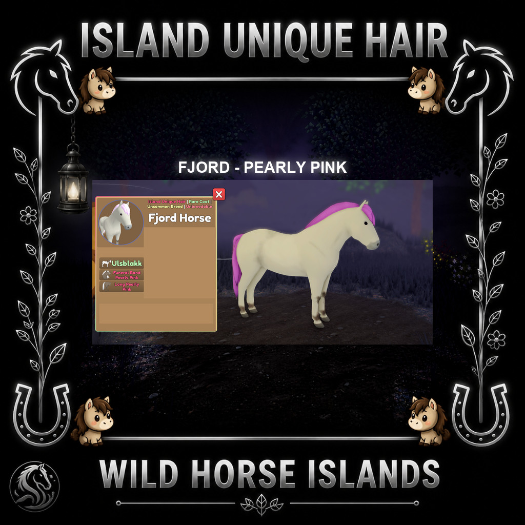 Wild Horse Islands – Fjord RC/SIUC Horse IUH Island Unique Hair Choose Hair