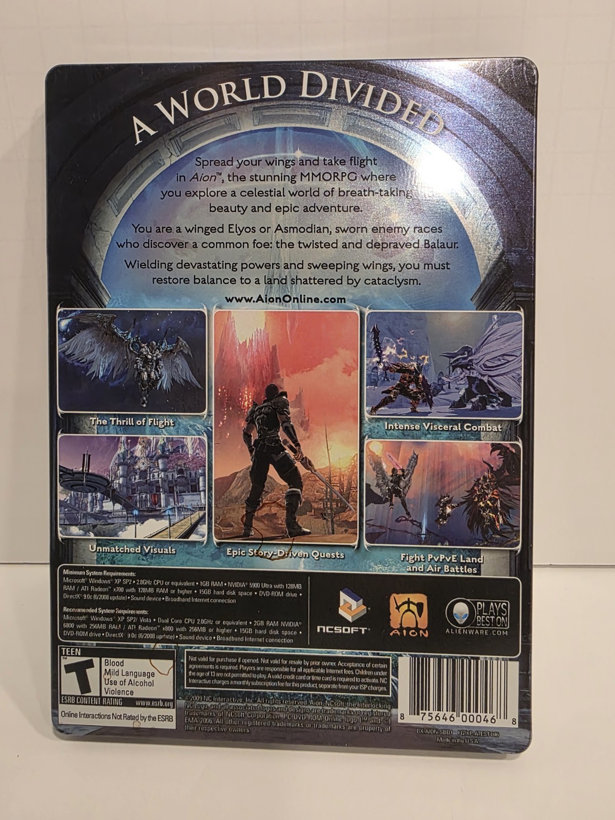 NCsoft Aion PC 2009 T Teen NTSC-U/C Manual Included Role Playing MMORPG