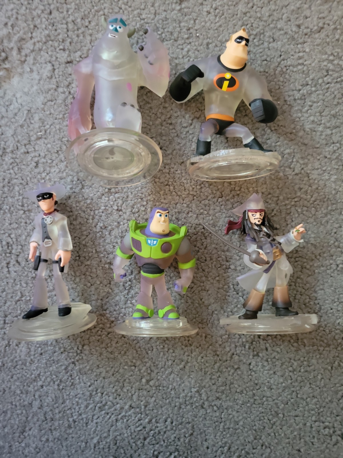 Disney Infinity Figures Toys R Us Crystal Edition Lot Of 5 . Exclusive & Rare !