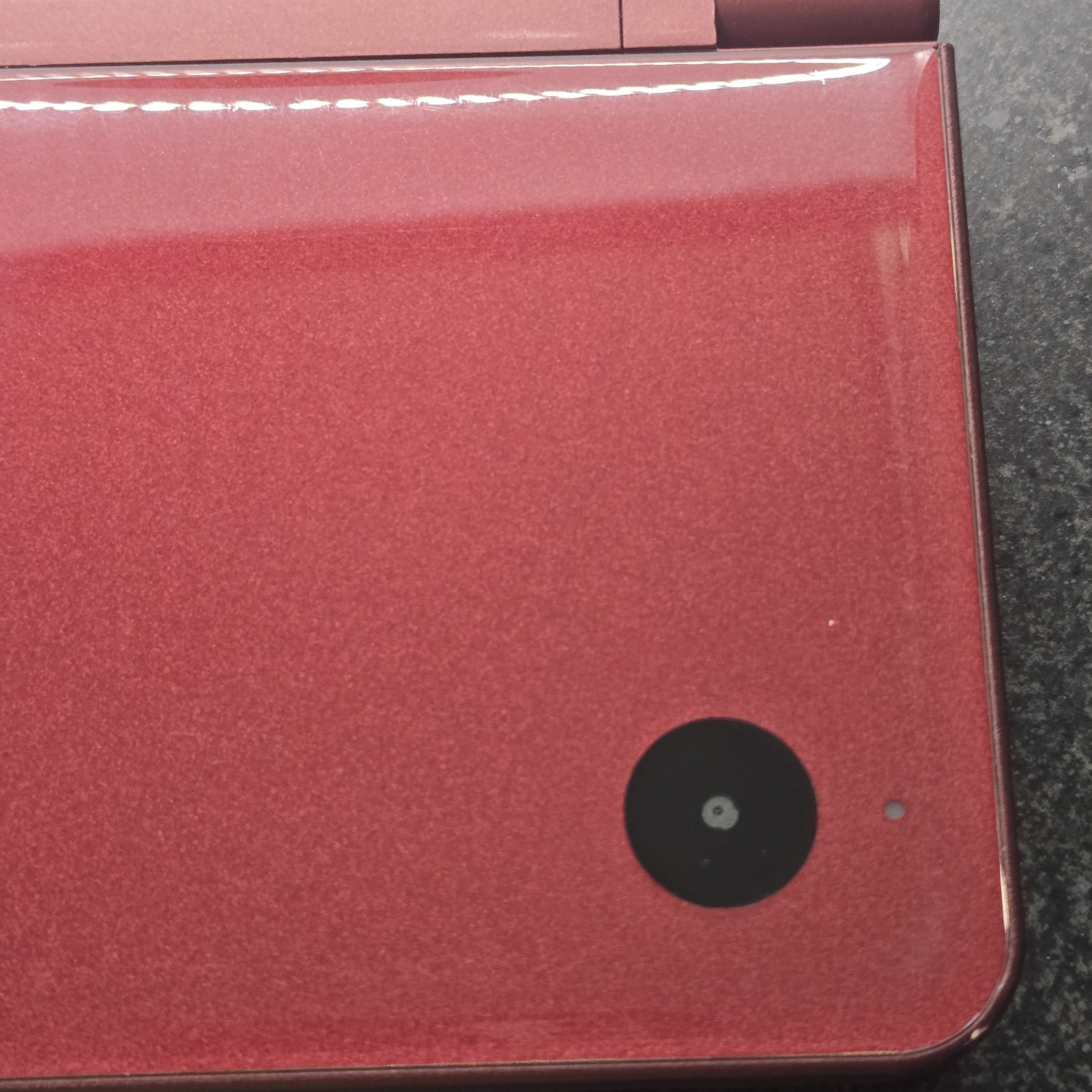 Nintendo DSI XL Burgundy/ Wine Red Console And Charger NO STYLUS Tested Working