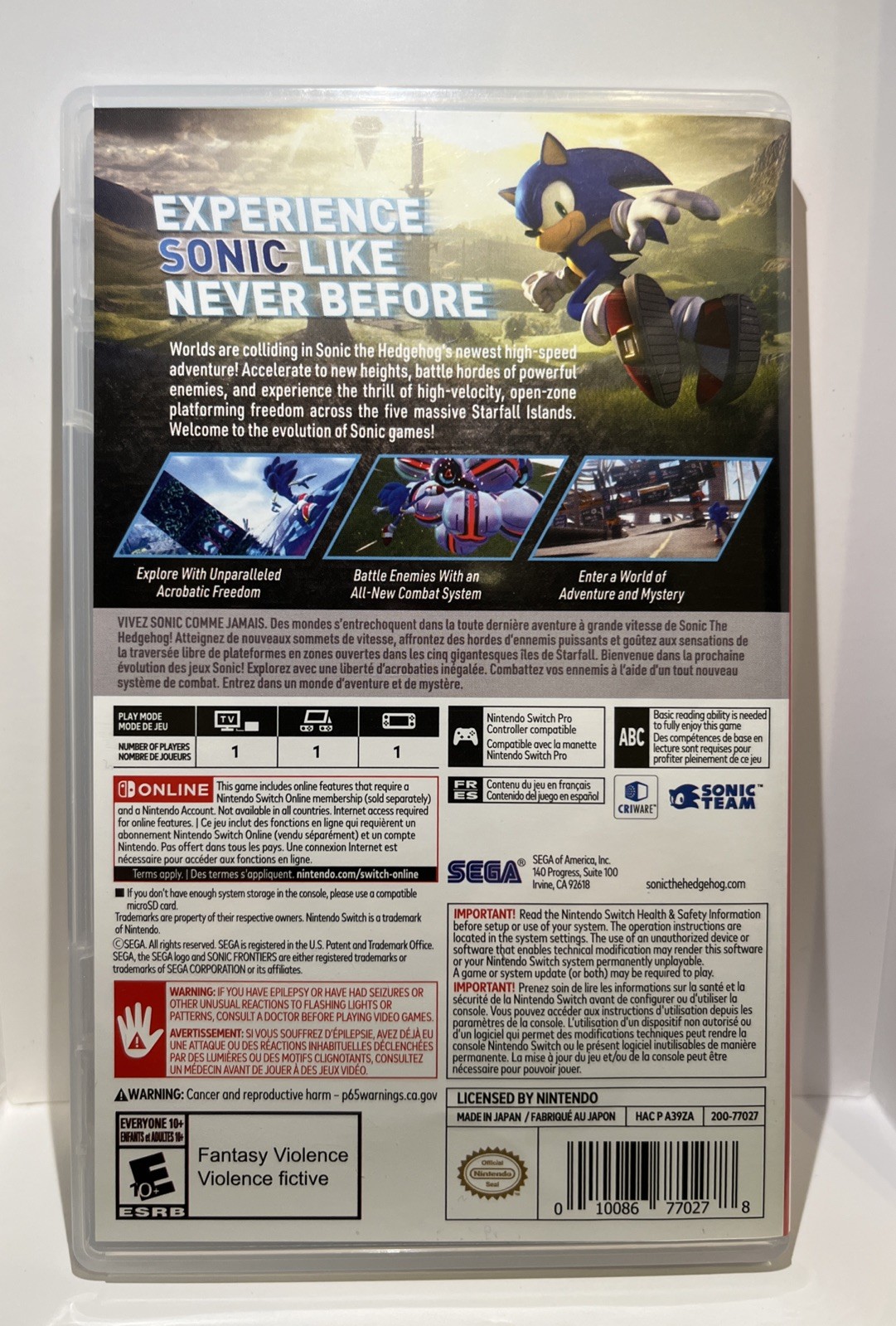 Sonic Frontiers – Nintendo Switch