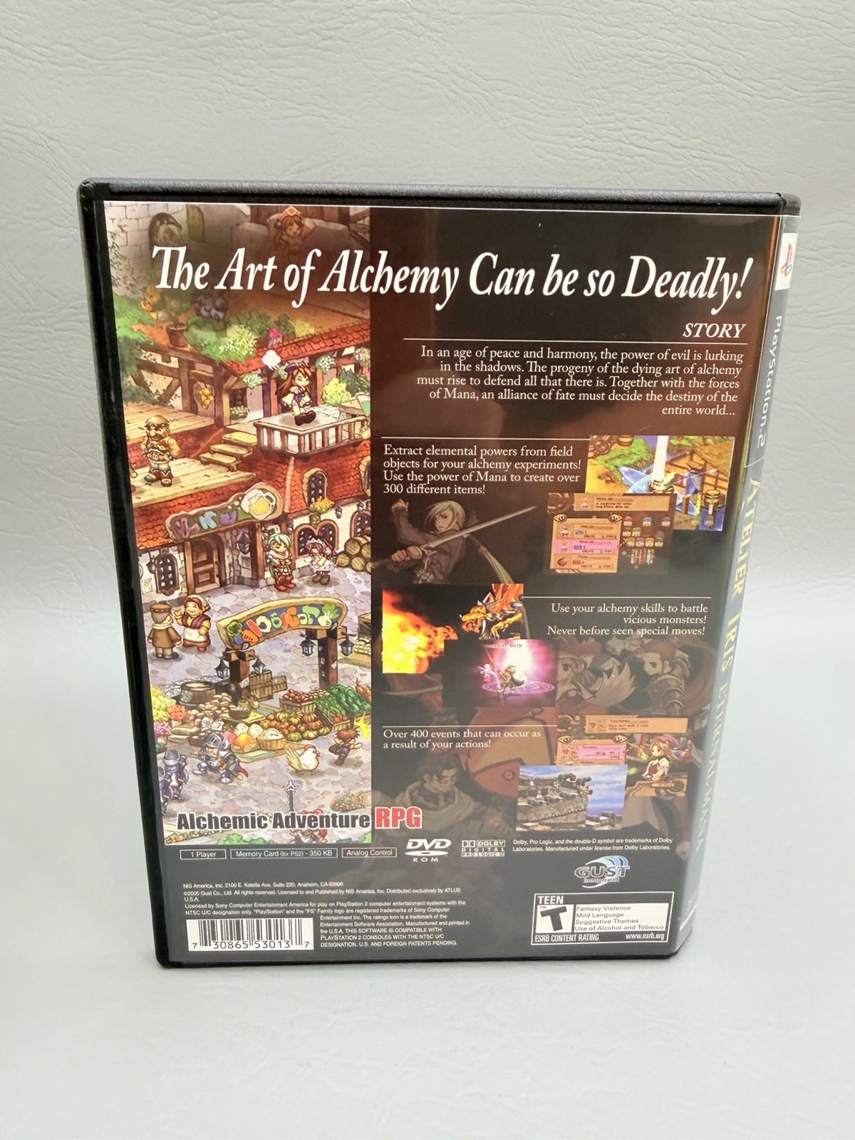 Atelier Iris: Eternal Mana (Sony PlayStation 2, 2005) Complete CIB – Near Mint