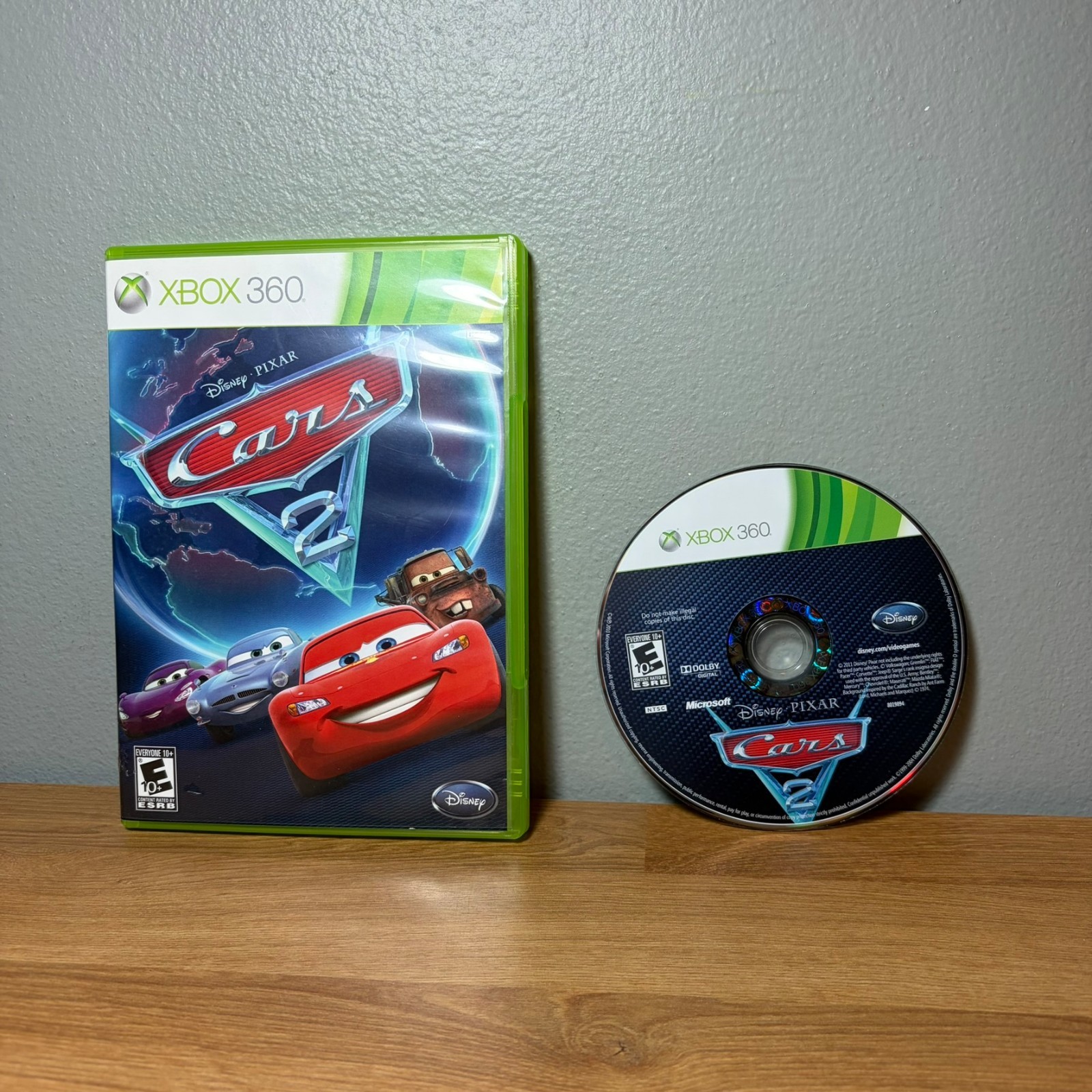 Cars 2: The Video Game (Microsoft Xbox 360, 2011) Disney Pixar Tested