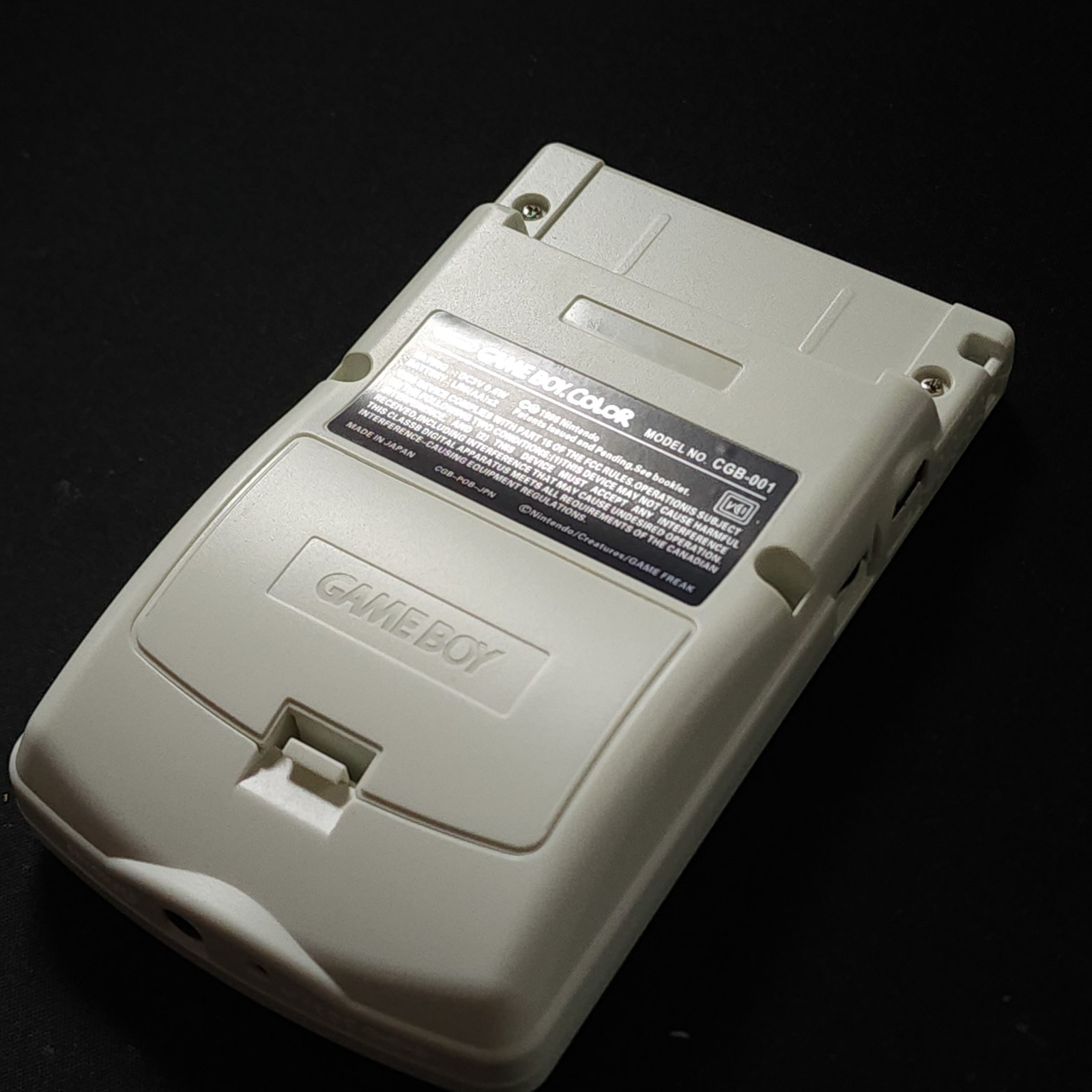 GameBoy Color GBC White Backlit OLED Screen, Color Changing Buttons/Logo