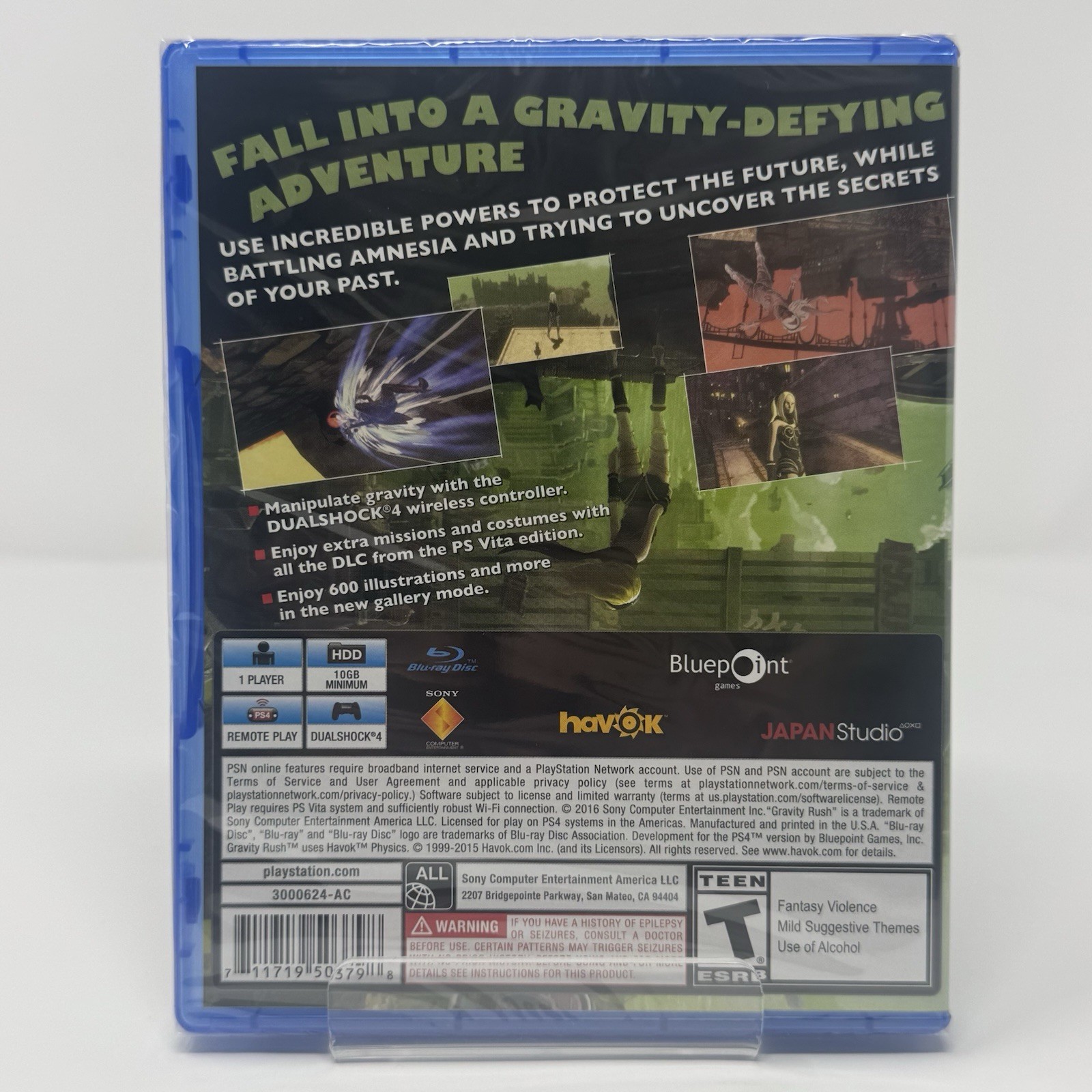 Gravity Rush Remastered PS4 (Brand New Factory Sealed US Version) PlayStation 4