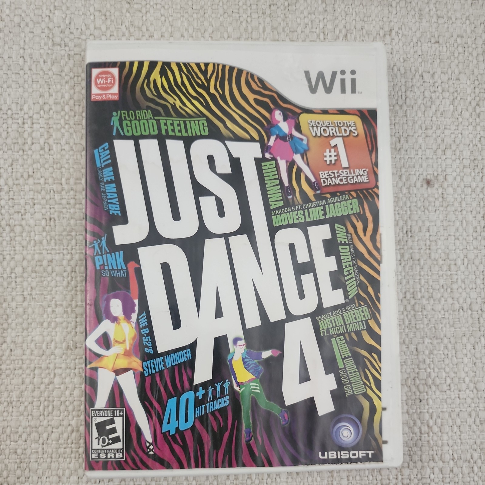Just Dance 4, 2014, 2015 Nintendo Wii With Books/Cases. 3 Game Lot