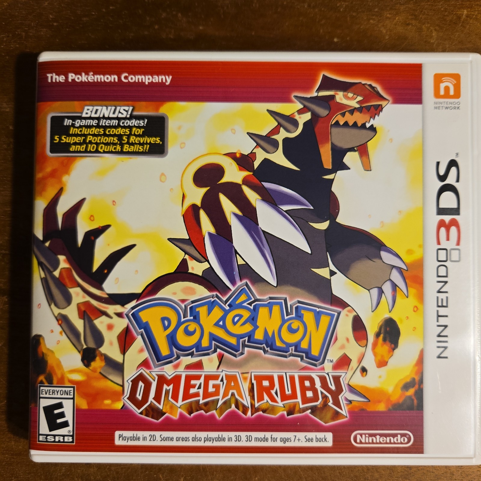 Pokemon Omega Ruby & Alpha Sapphire – BONUS Variant With Bonus Insert -NO GAME