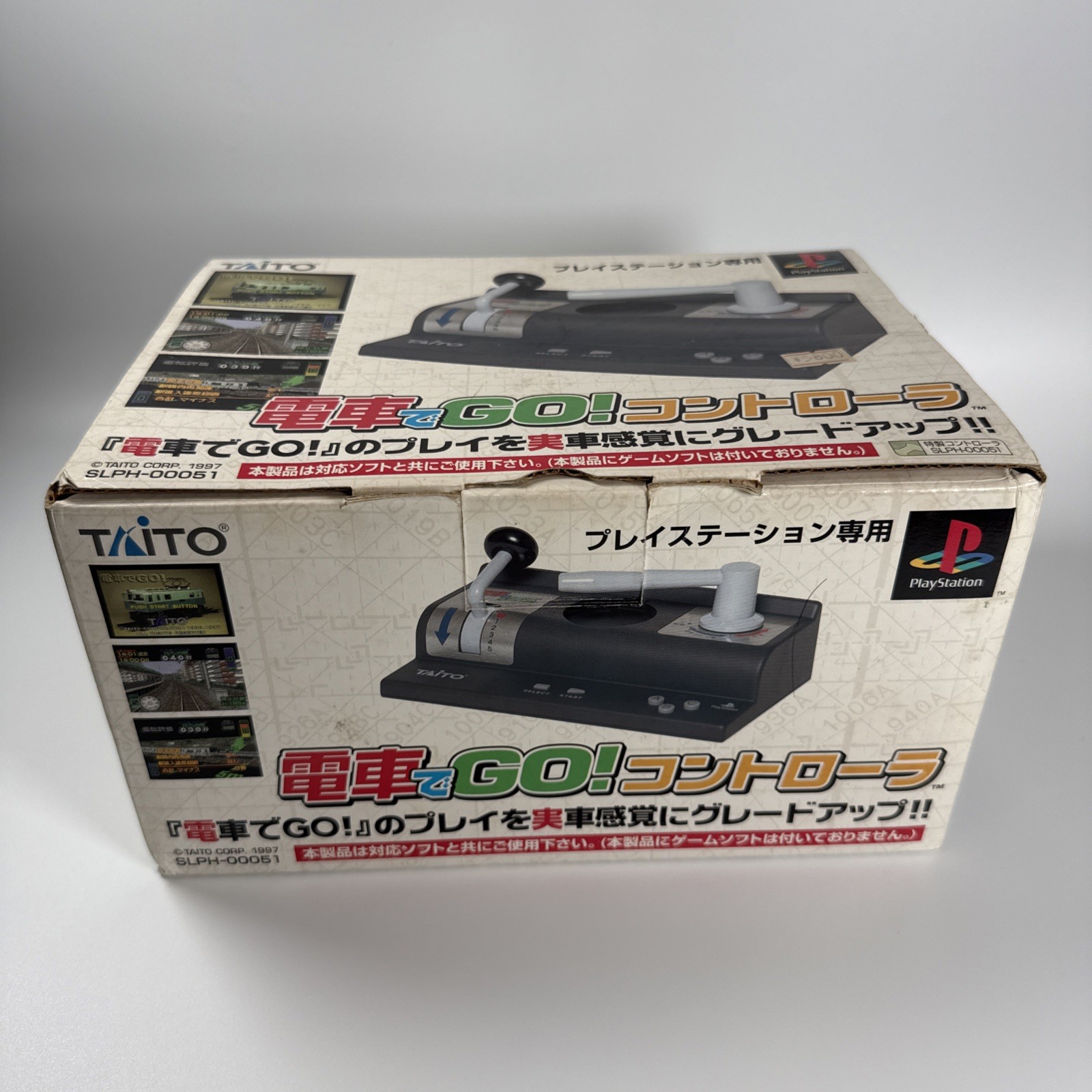 PlayStation PS1 Densha de GO Controller With Game Taito Rail Train Simulator JP