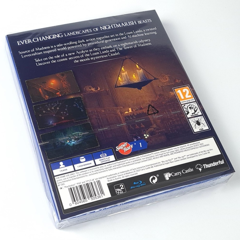 Source of Madness PS4 Super Rare Games SRG1 (1000Ex.) NEW (Multi-Language) Rogue