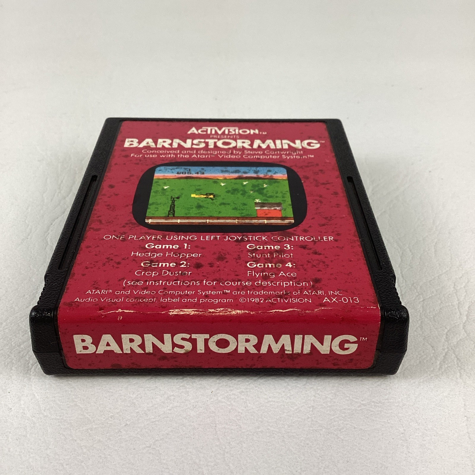 Atari 2600 Activision Barnstorming Video Game Cartridge Vintage 1982 TESTED
