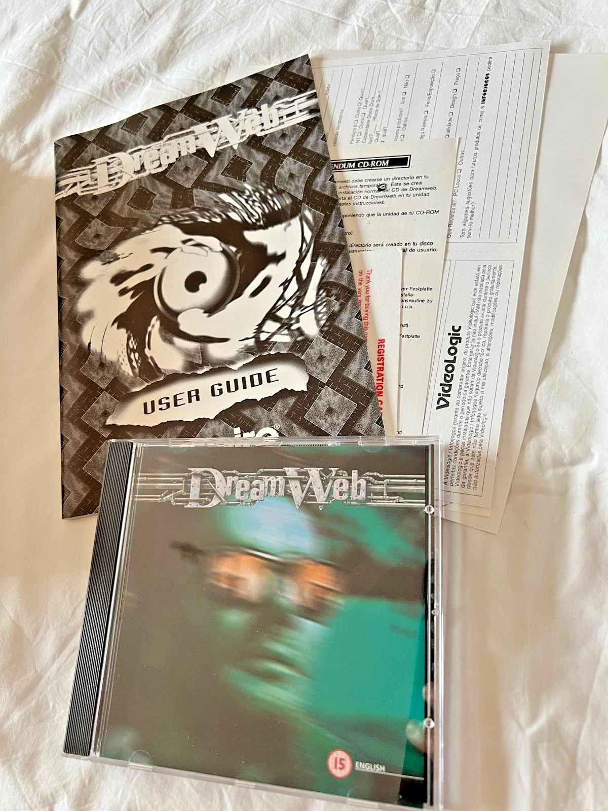 DREAM WEB WHITE LABEL BIG BOX PC CD ROM CIB UK