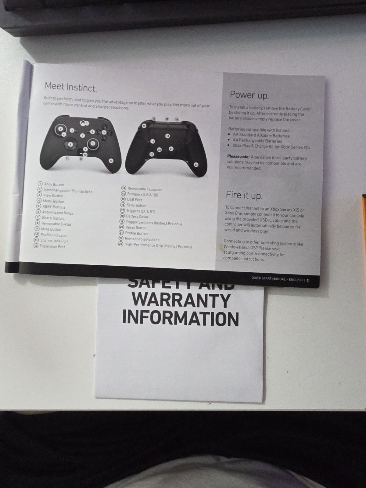 SCUF Instinct Pro Xbox Controller | Mouse Click Triggers Paddles | Wireless USB