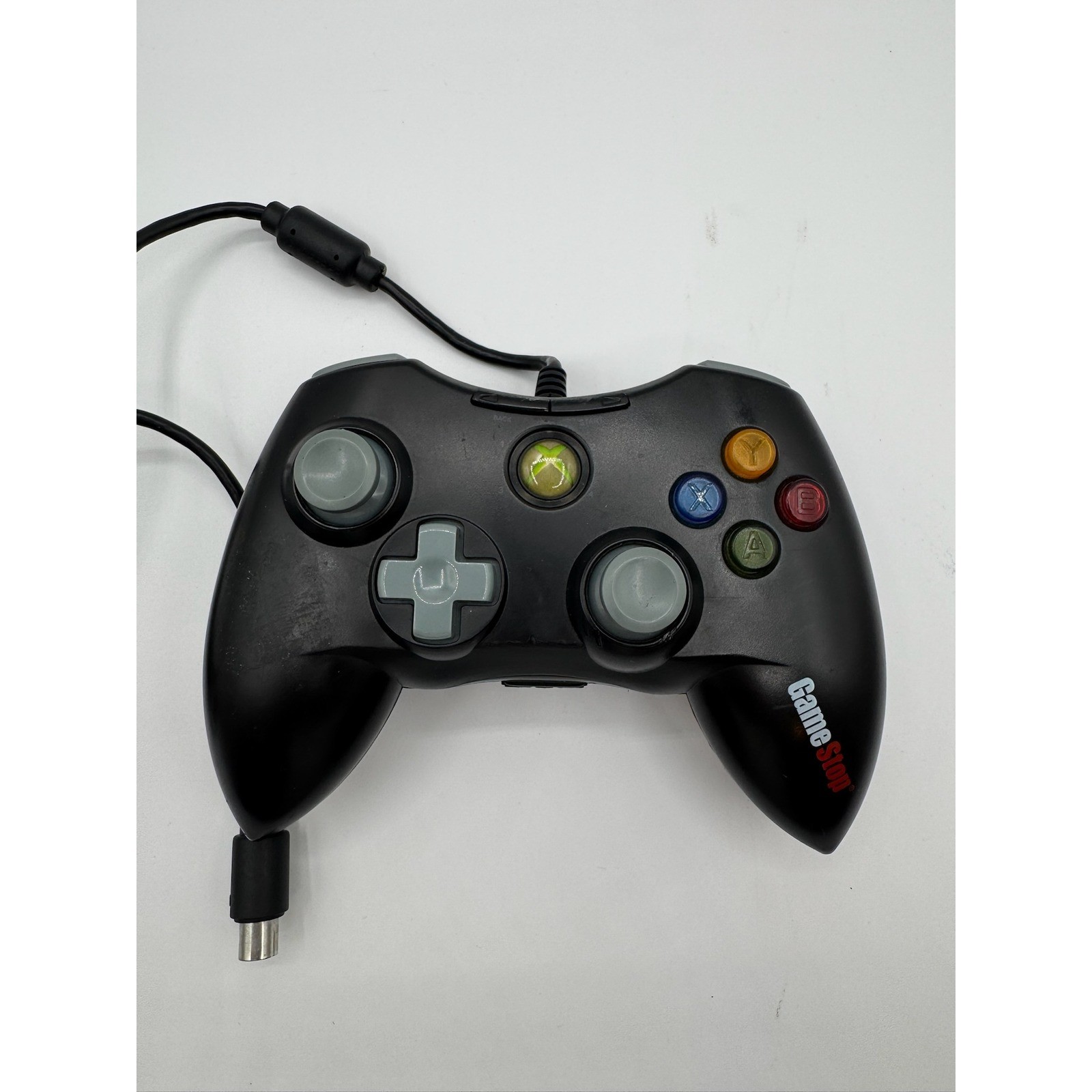 GameStop Xbox 360 Wired Controller Mad Catz Black Gamepad 04580E UNTESTED