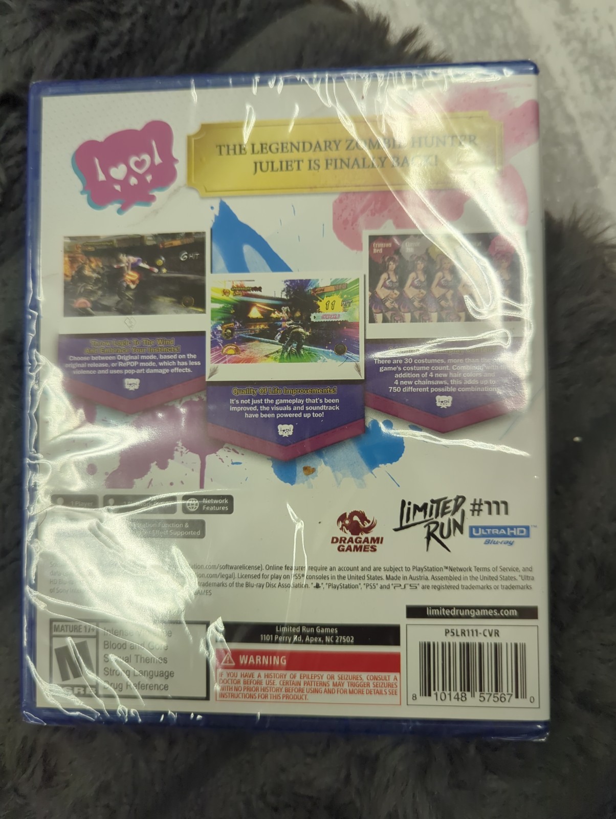 BRAND NEW LOLLIPOP CHAINSAW REPOP LIMITED RUN GAMES PS5 U.S. ESRB VERSION!