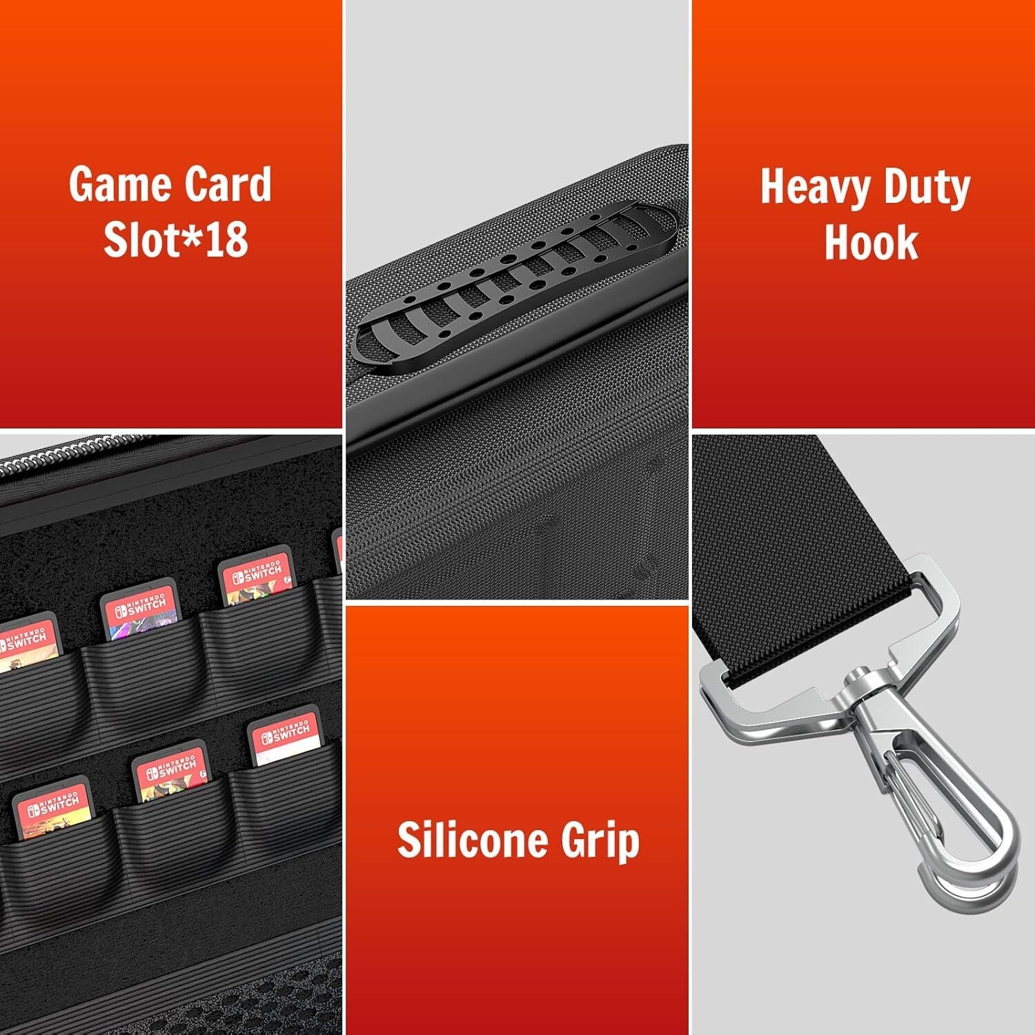 Large Carry Case For Nintendo Switch 2 Waterproof Dustproof Travel Case Bag Gift