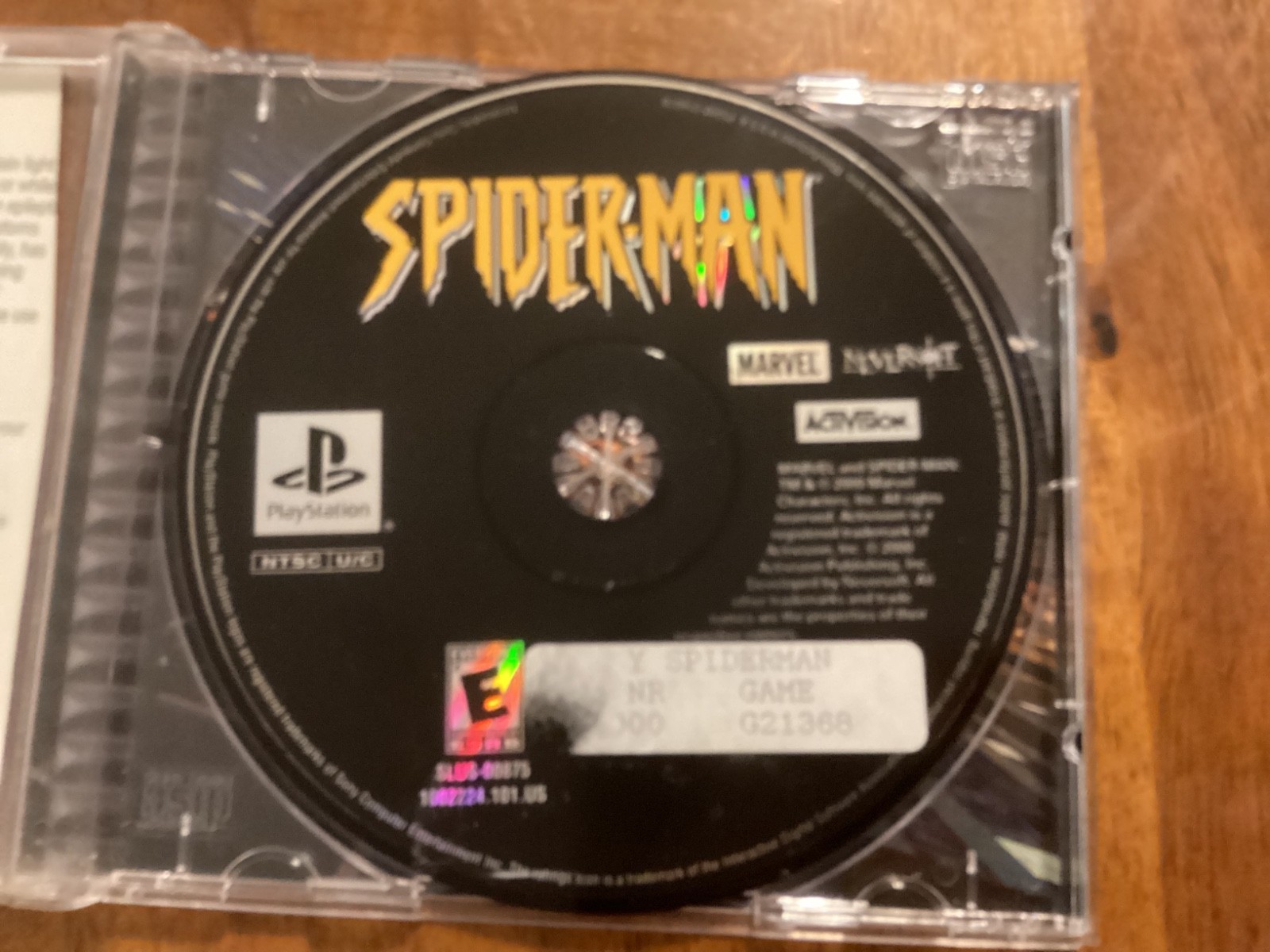 Activision Spider-Man PS1 NTSC-U/C (US/CA) E-Everyone Manual Included