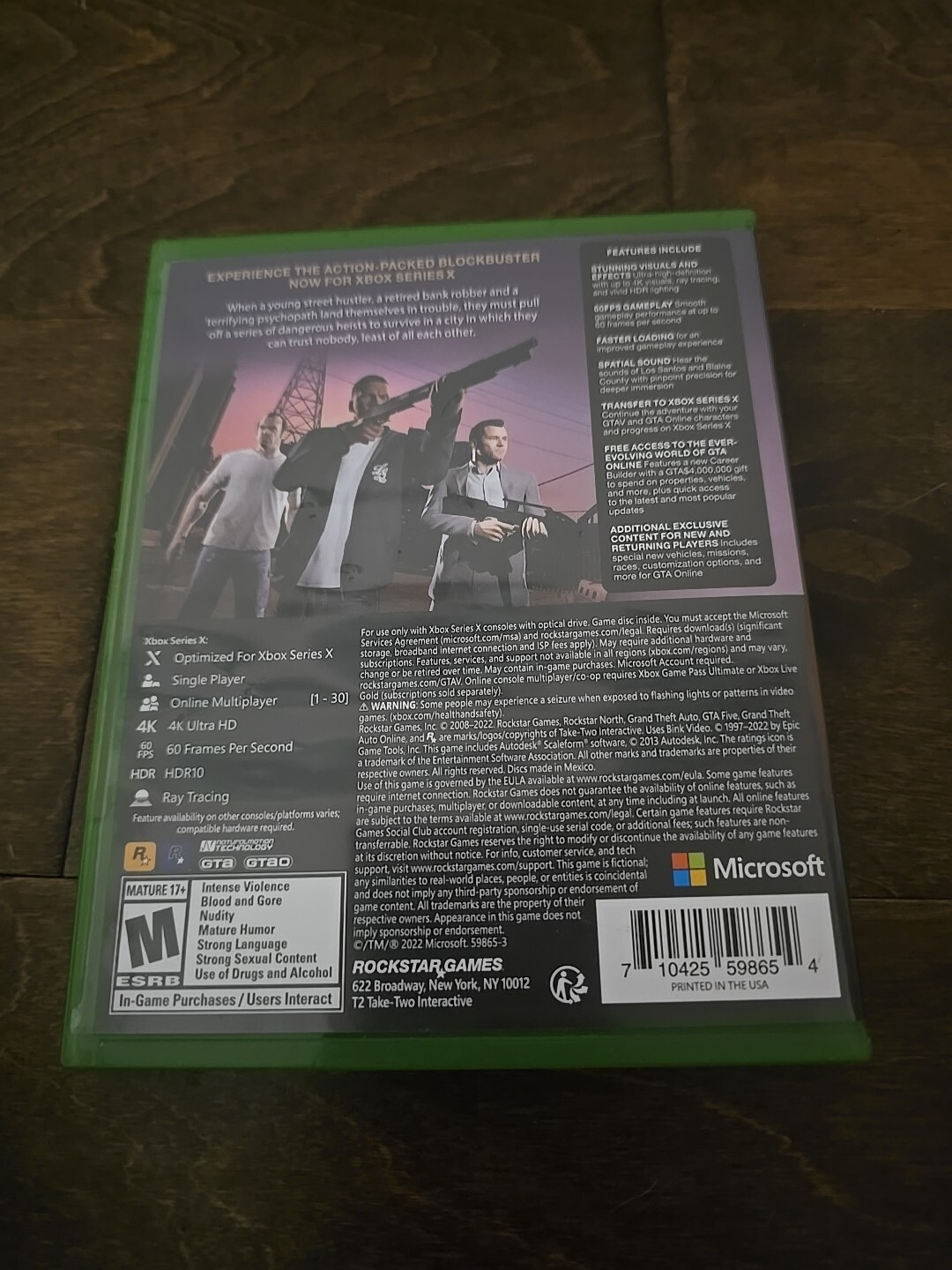 Grand Theft Auto V (Microsoft Xbox Series X|S, 2022)