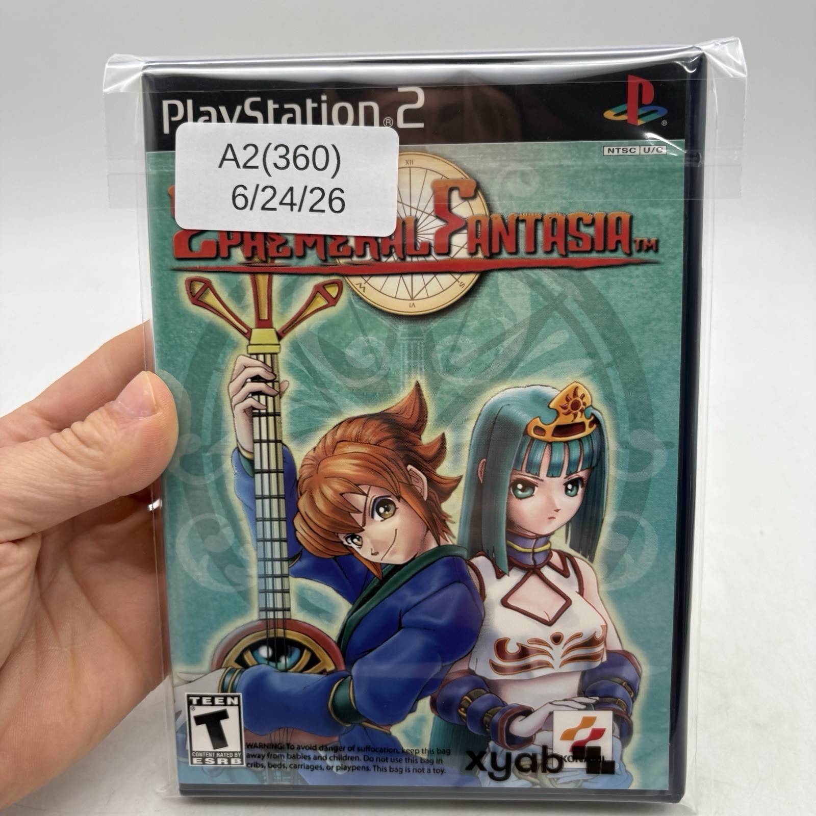 Ephemeral Fantasia PlayStation 2 PS2 Complete w/ Manual CIB Tested