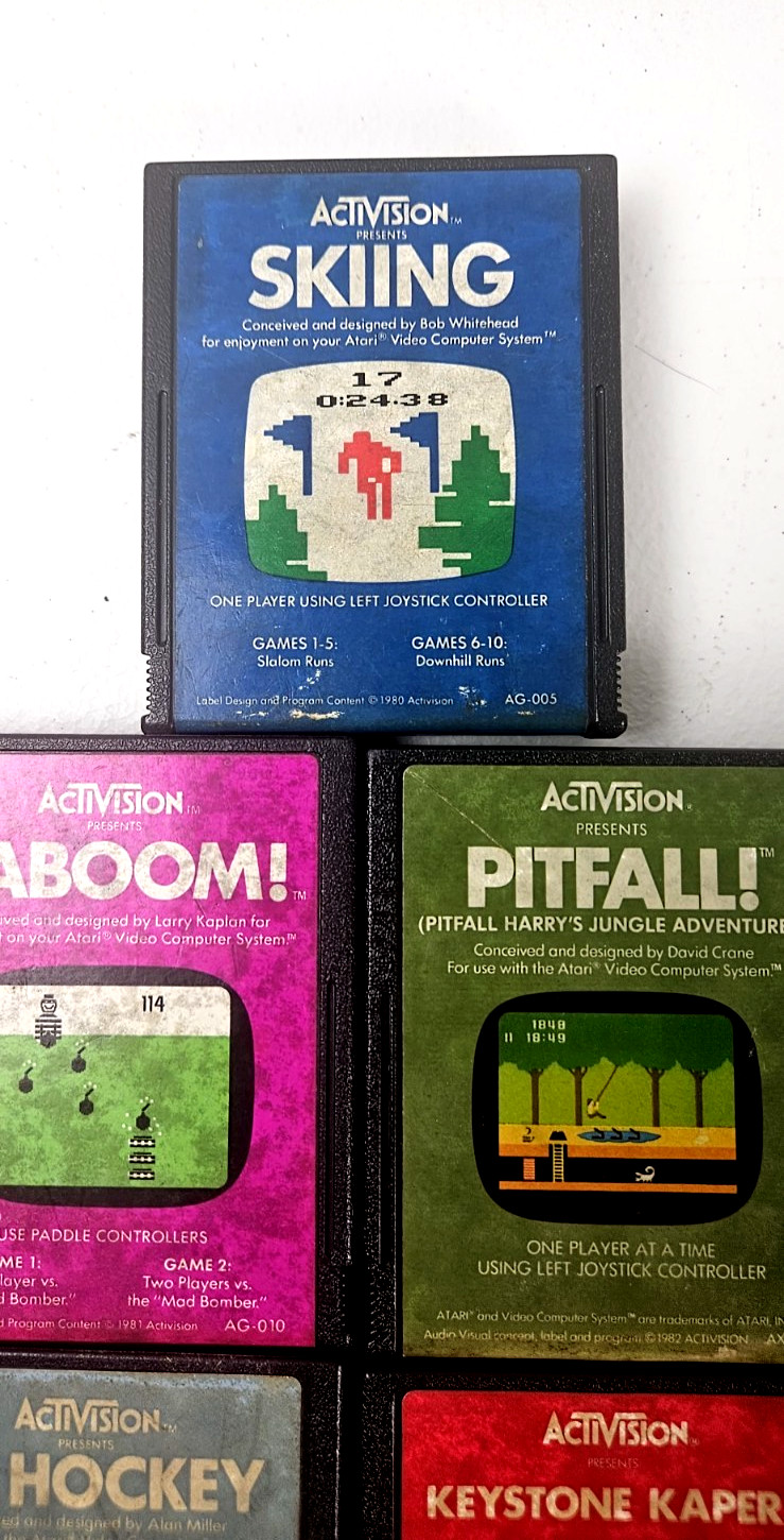 Atari 2600 Activision Games (LOT OF 21) Pitfall! River Raid, Kaboom Etc Untested