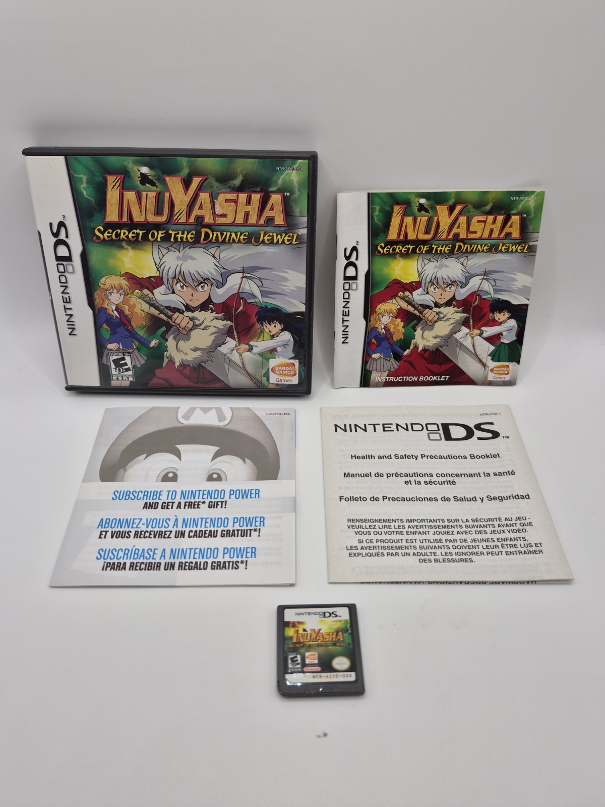 Inuyasha: Secret of the Divine Jewel (Nintendo DS, 2007) CIB W/ Manual Inserts