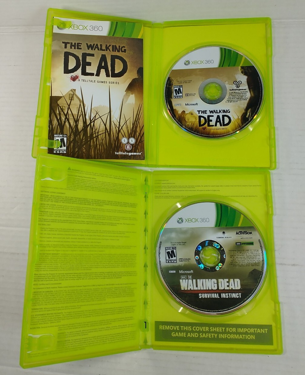The Walking Dead A Telltale Games Series Microsoft Xbox 360 + Survival Instinct