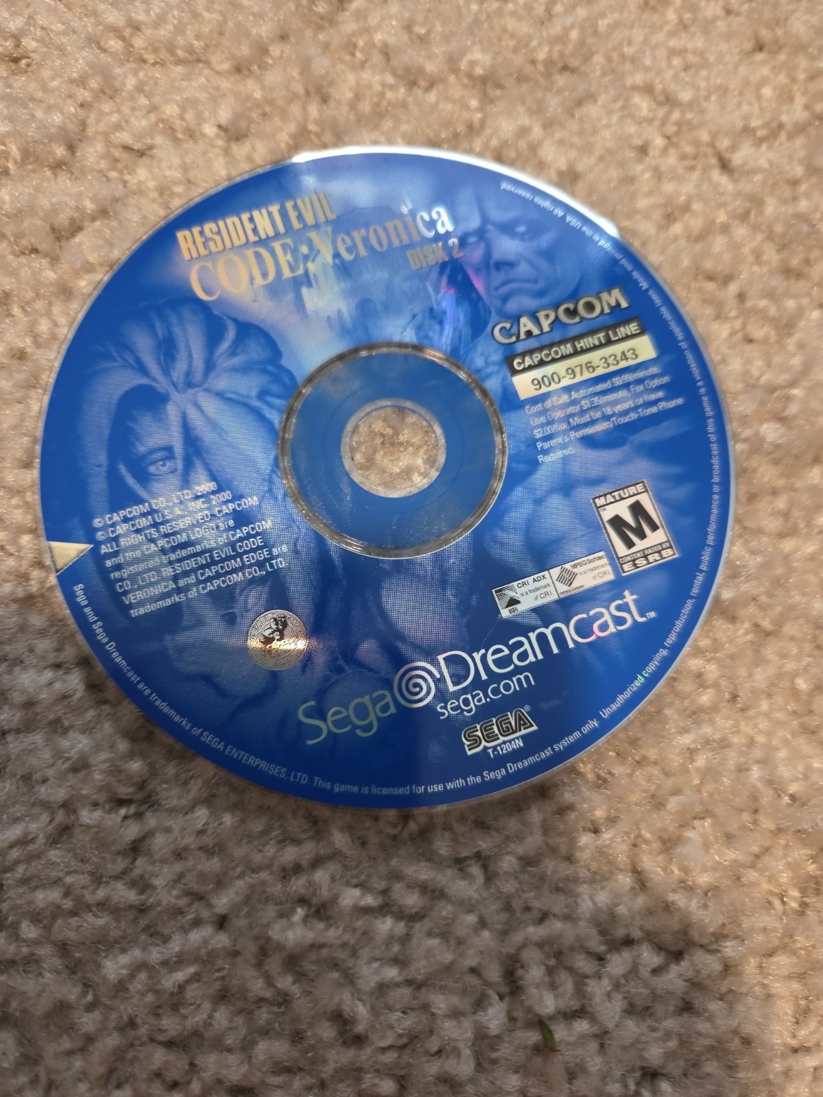 Resident Evil Code: Veronica – Sega Dreamcast – Signed By CLAIRE VA Alyson Court