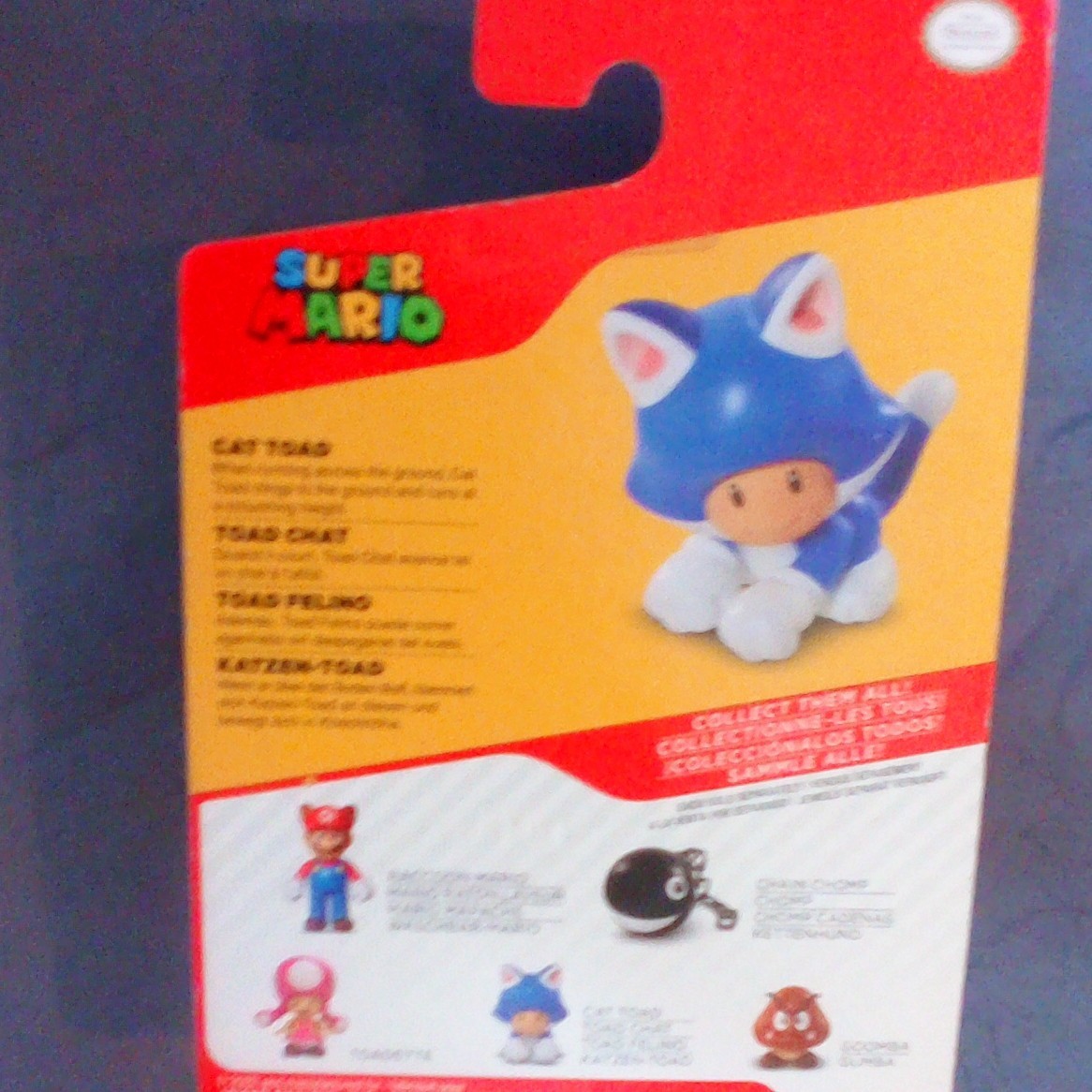 JAKKS Pacific Super Mario Cat Toad Collectible Figure 2014 MPN 11258