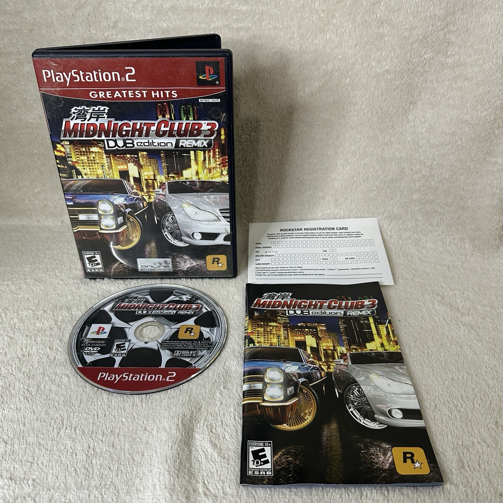 Midnight Club 3: DUB Edition Remix Sony PlayStation 2 PS2 Video Game