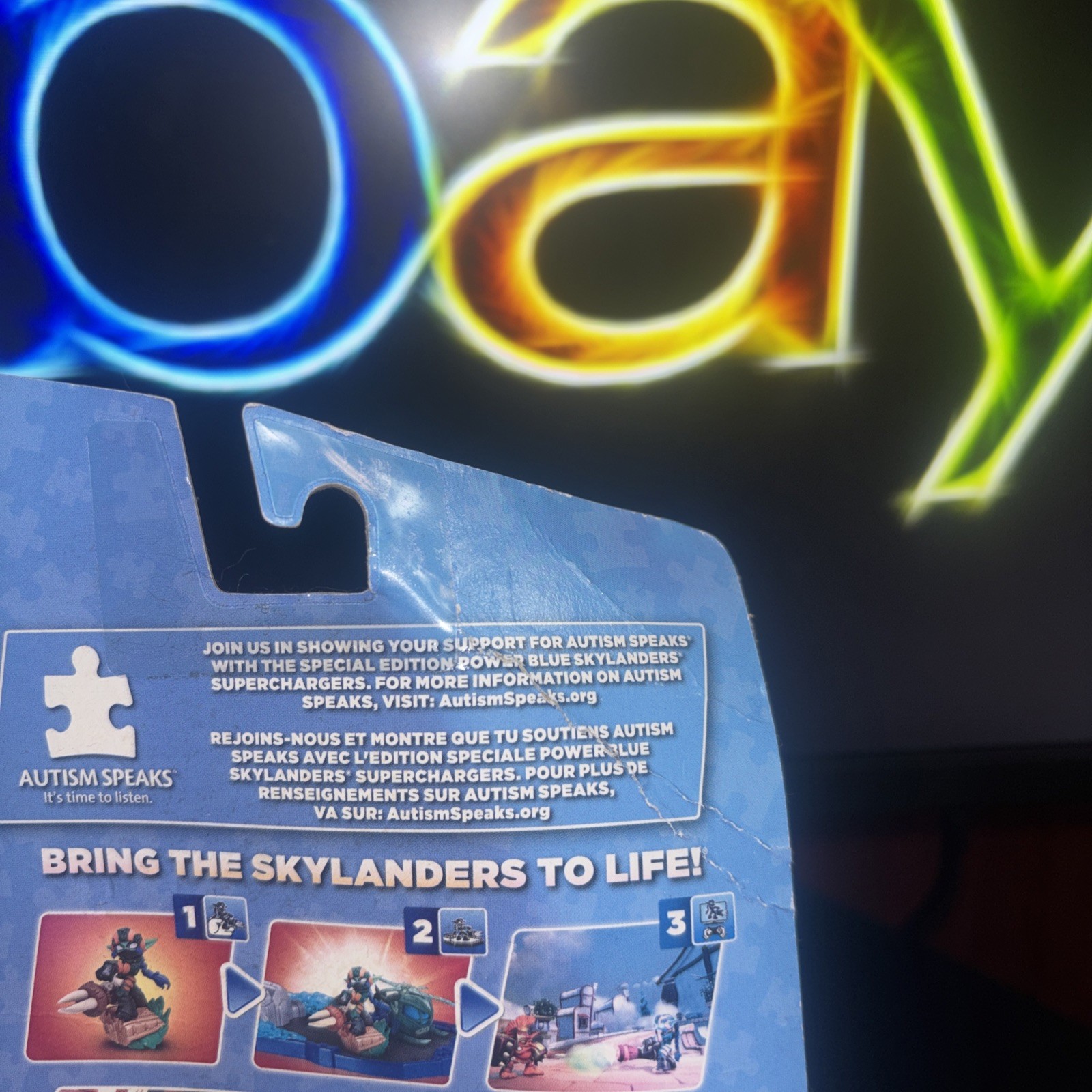 Power Blue Splat – Skylanders Superchargers *Damaged Box*