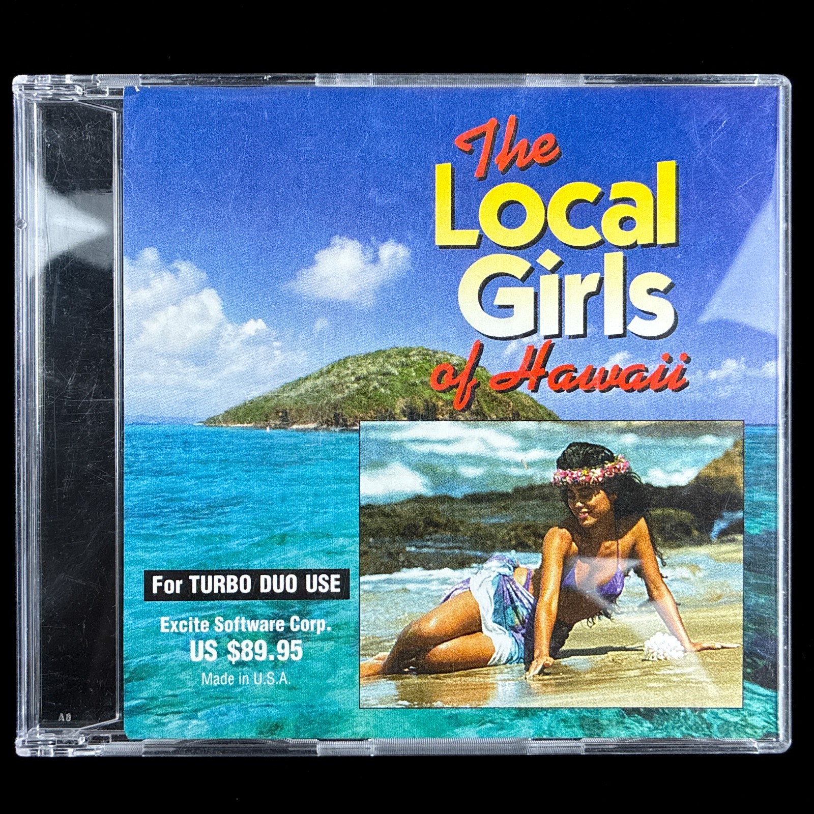Vintage Excite Software The Local Girls of Hawaii TurboGrafx CD Turbo Duo Game
