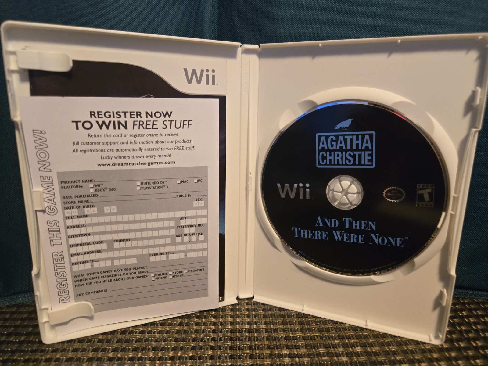 Agatha Christie: And Then There Were None (Nintendo Wii, 2008) Complete
