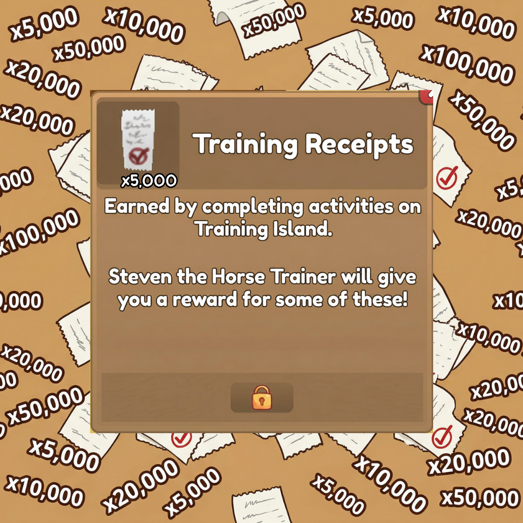 🐎Wild Horse Islands 🧾 Training Receipt Bundles 🧾 Try for a special TIU 🐎