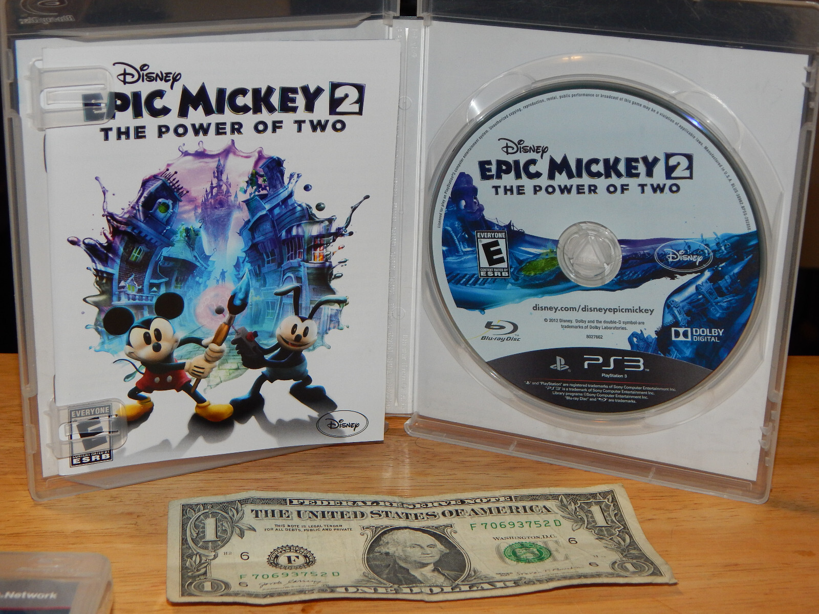 Disney Epic Mickey 2: The Power of Two (Sony PlayStation 3, 2012) PS3