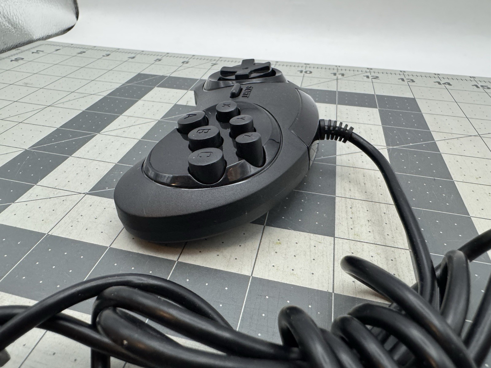 Unbranded/Generic Black Wired Controller / Game Pad For Sega Genesis
