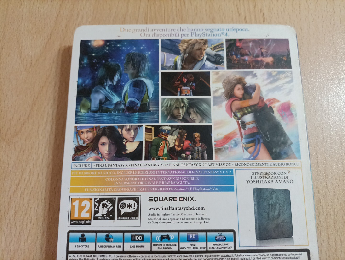 Final Fantasy X | X-2 HD Remaster Steelbook Vers. Italy PS4 USED MINT!!
