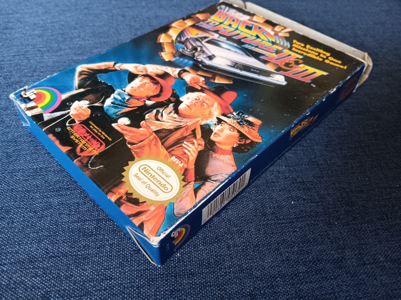 Back to the Future Part II & III (LJN, 1990) NES w/ Box & Manual ~ Tested, Works