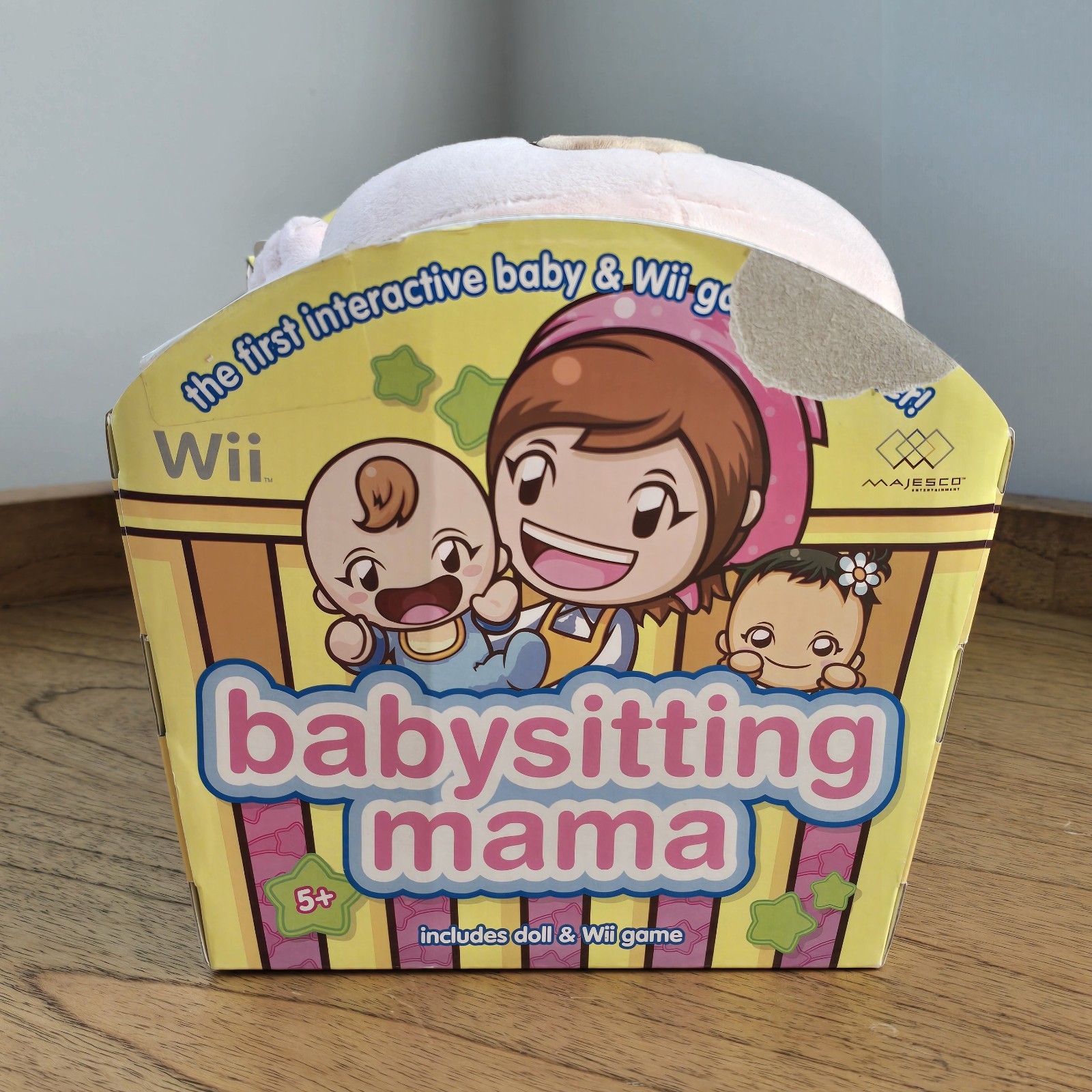 Babysitting Mama Game with Plush Interactive Baby Nintendo Wii NEW WITH BOX 👀