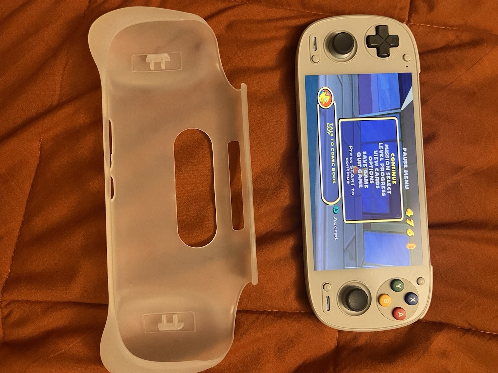 Retroid Pocket 5 with Clear Case