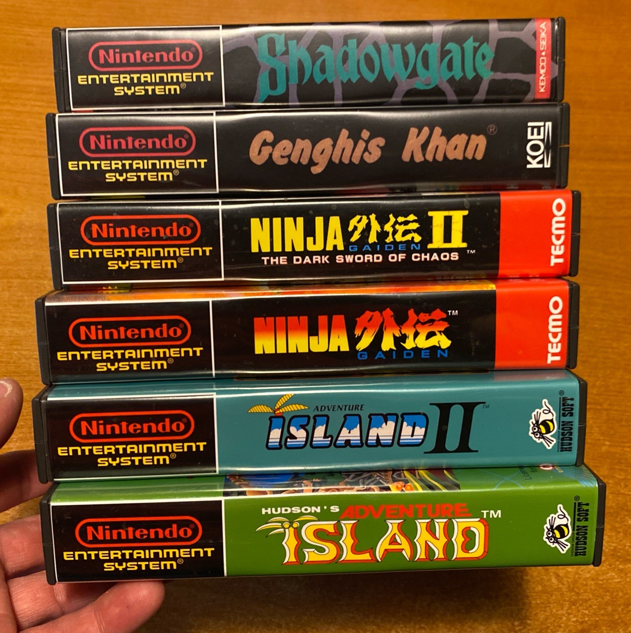 Lot Of 6 Ninja Gaiden Adventure Island Nintendo NES Custom Cases *NO GAMES*