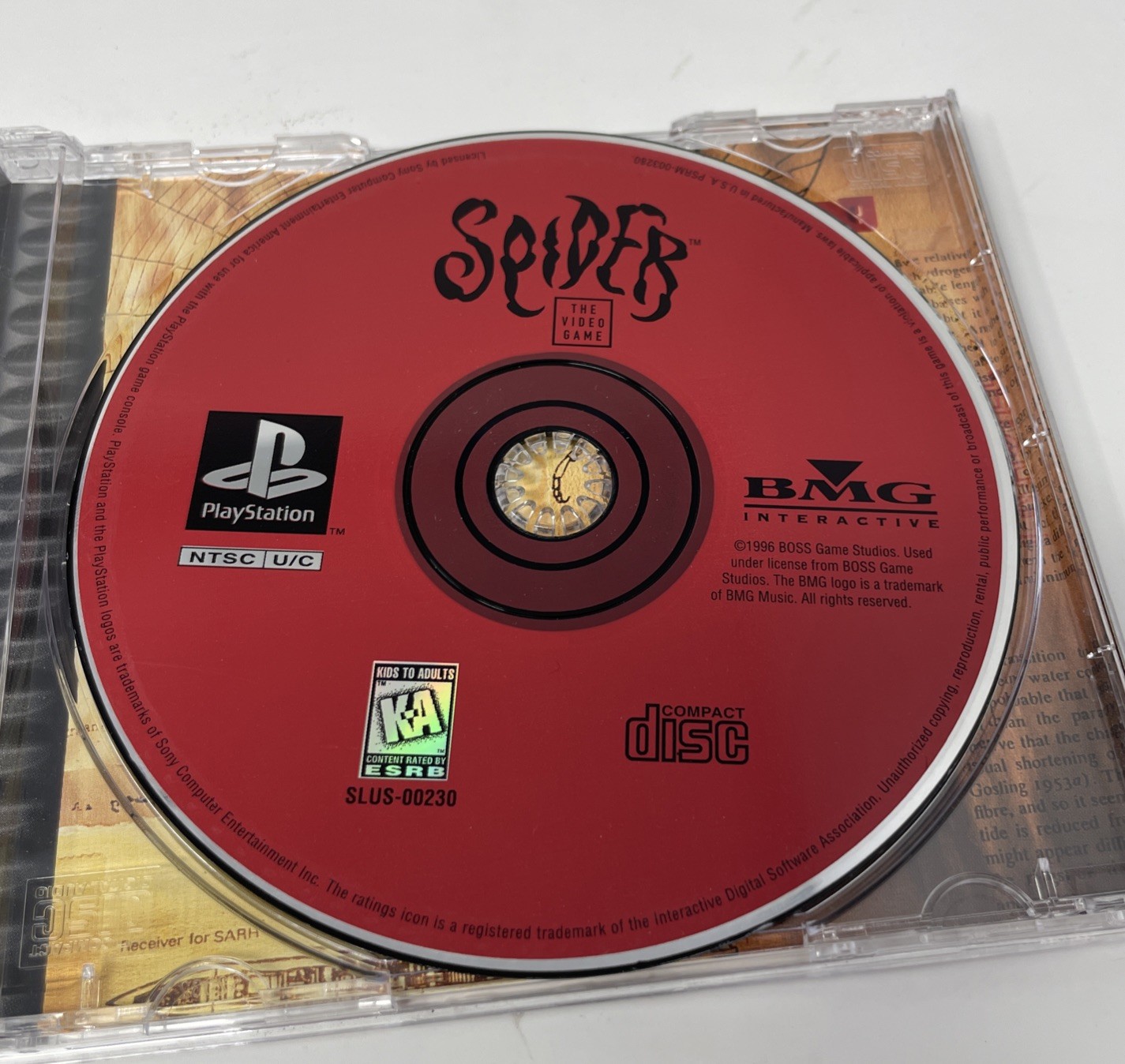 Spider (Sony PlayStation 1, 1996) PS1 Complete W/Reg Card 1DAY FAST SHIP!