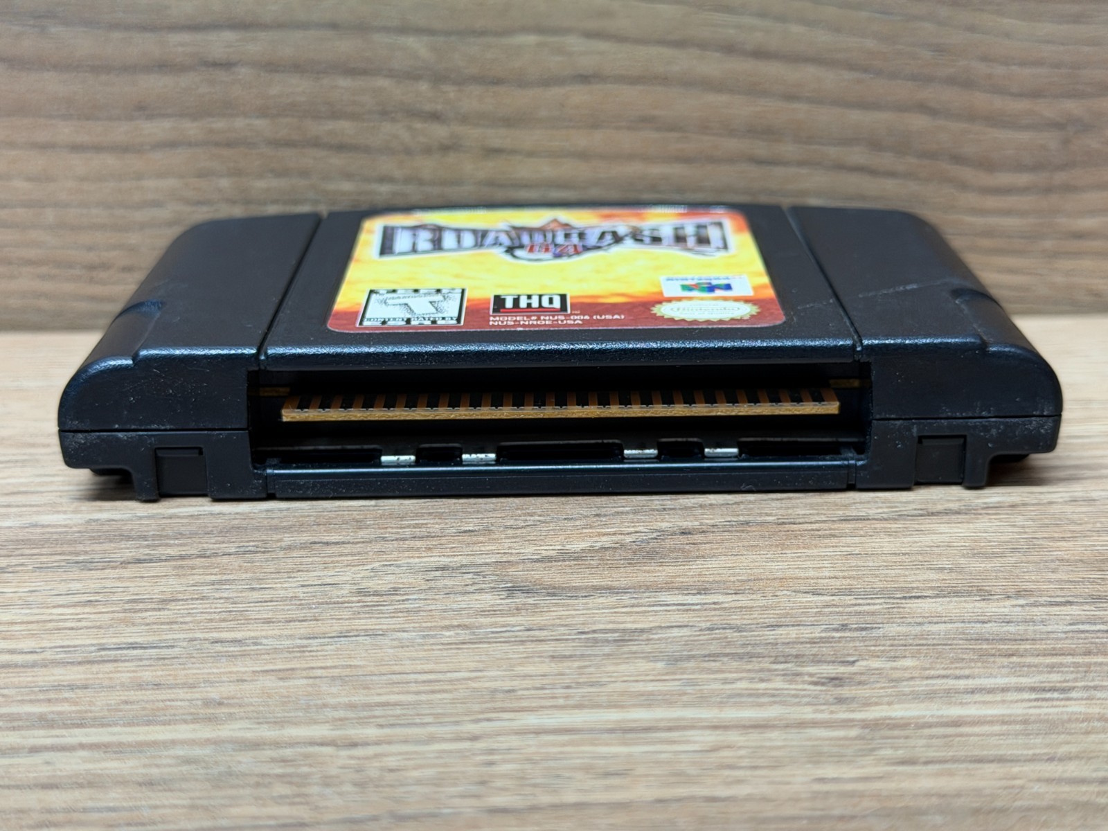 Road Rash 64 Authentic Black Game Cartridge Only Tested & Working Nintendo 64