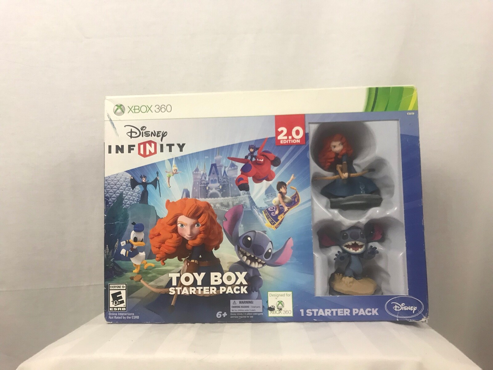 Disney Infinity 2.0 Toy Box Starter Pack XBOX 360 Brave Merida & Stitch Bundle
