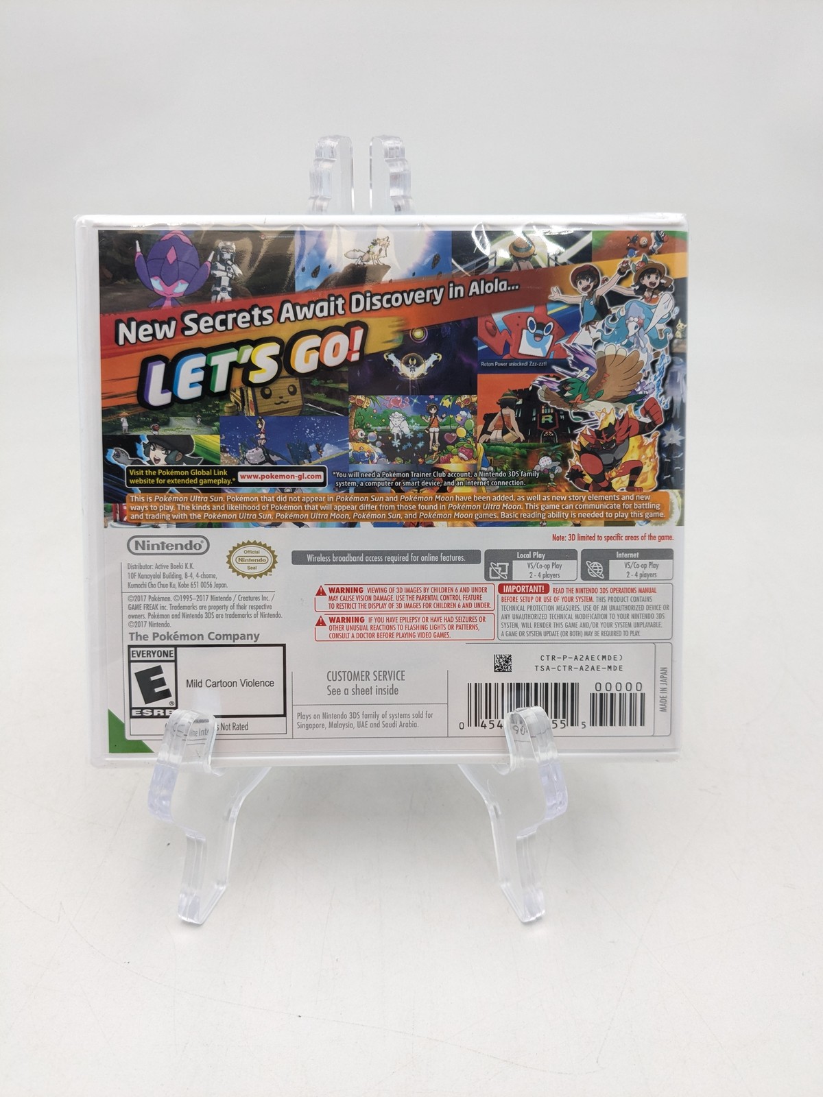 Pokemon Ultra Sun Nintendo 3DS RPG Video Game Rated E (CTR-P-A2AE)