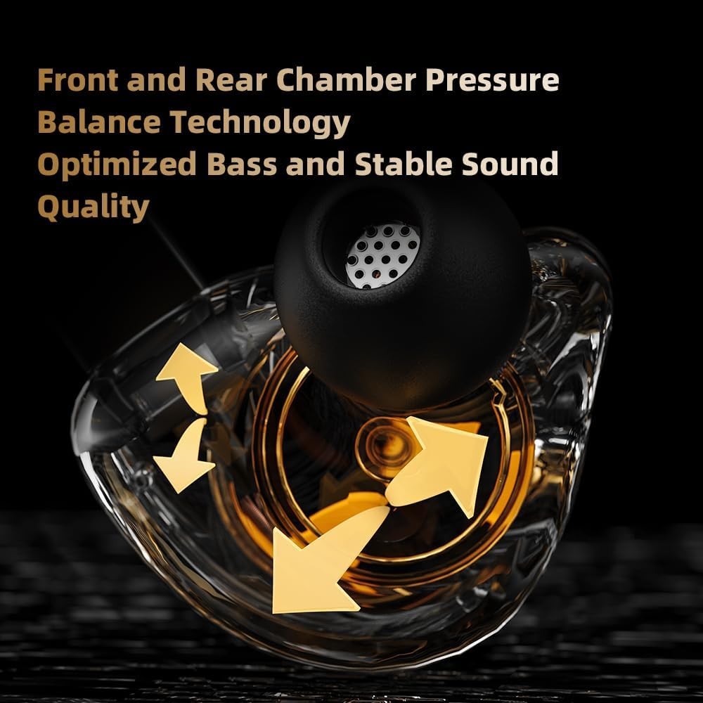Dynamic Driver QKZ ENZO Earphones | 20Hz-20kHz Frequency Range for Clarity