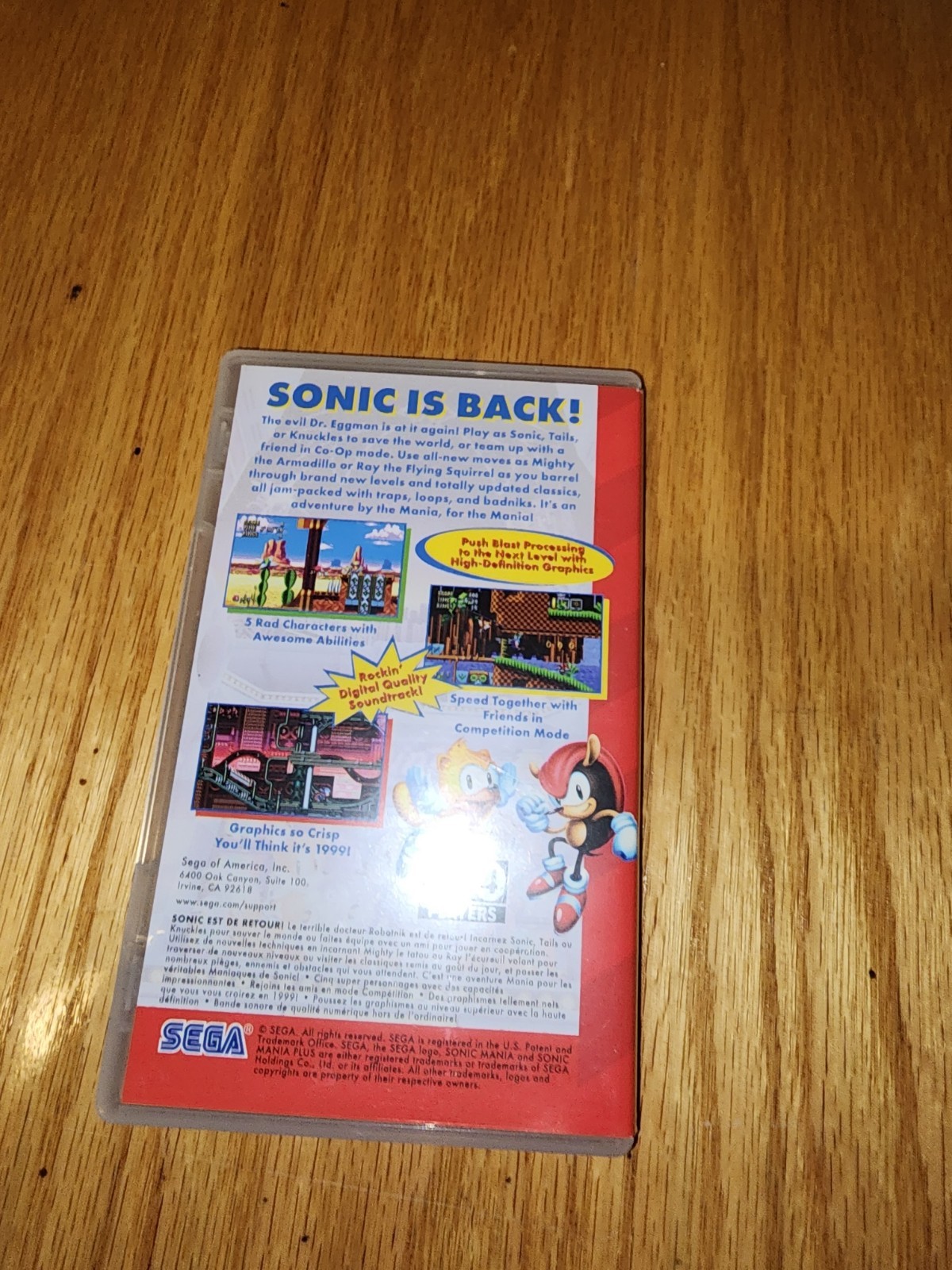 Sonic Mania Plus Nintendo Switch in Box Tested Working